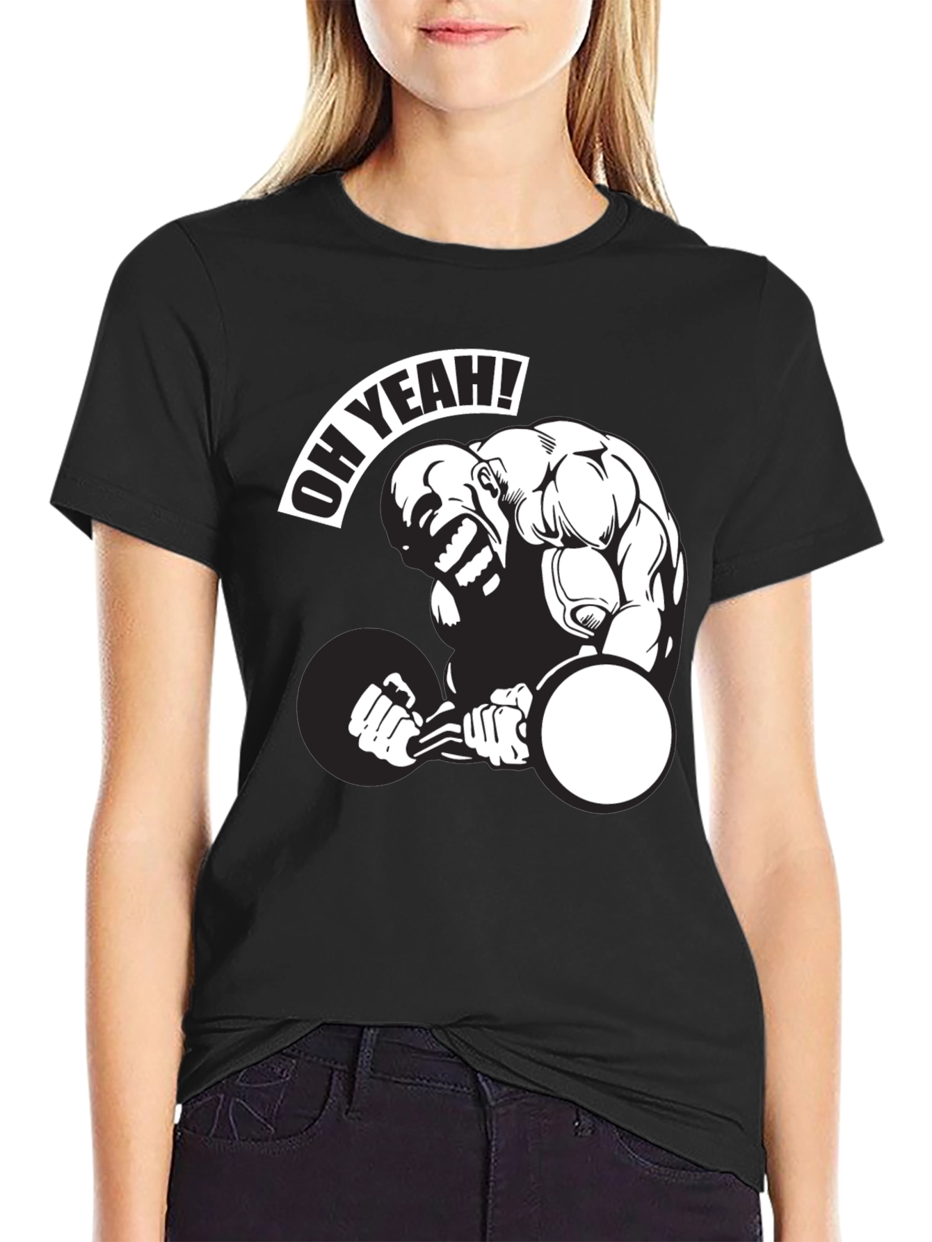 Oh Yeah Weightlifting Graphic T-Shirt