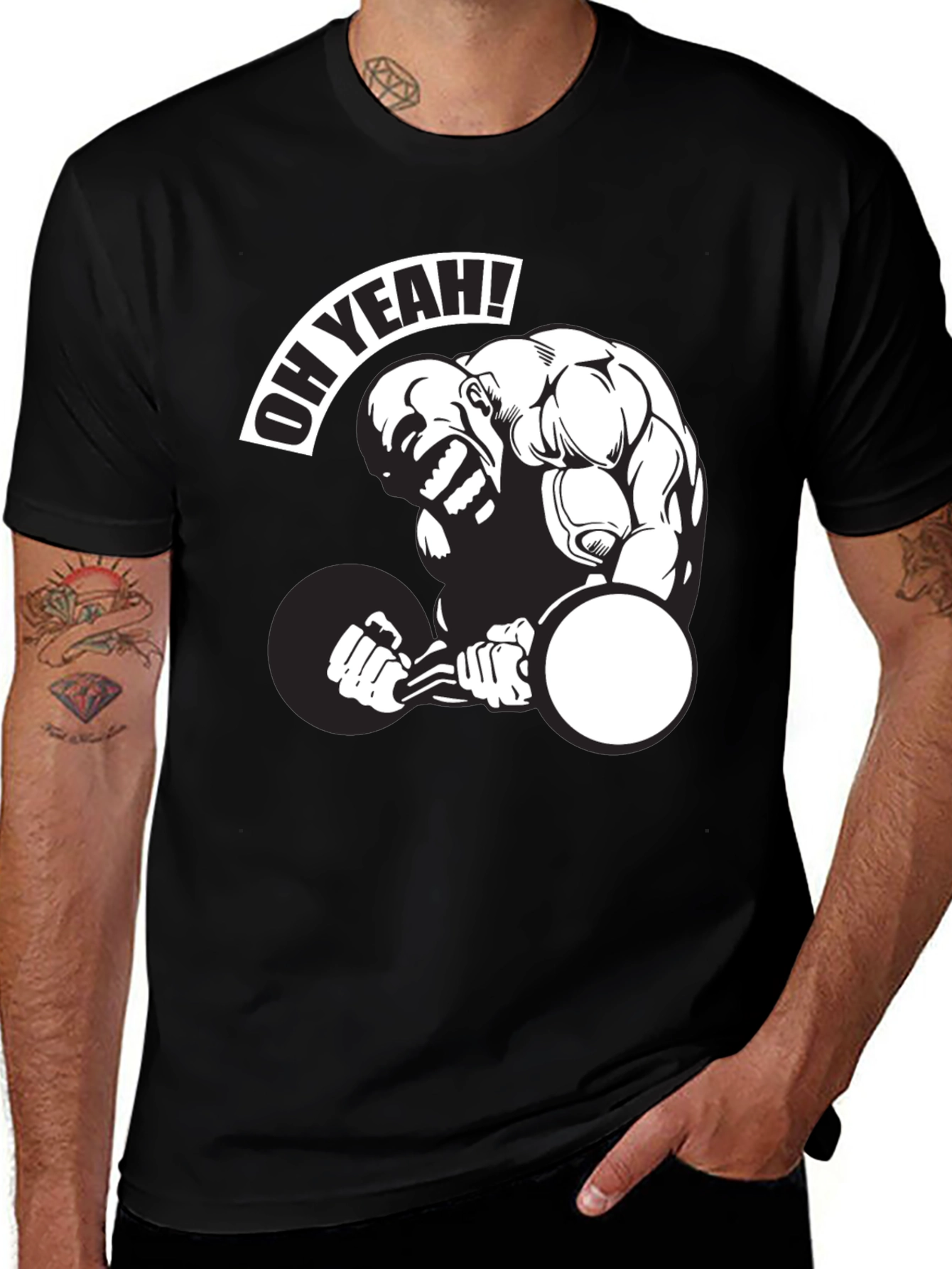 Oh Yeah Weightlifting Graphic T-Shirt
