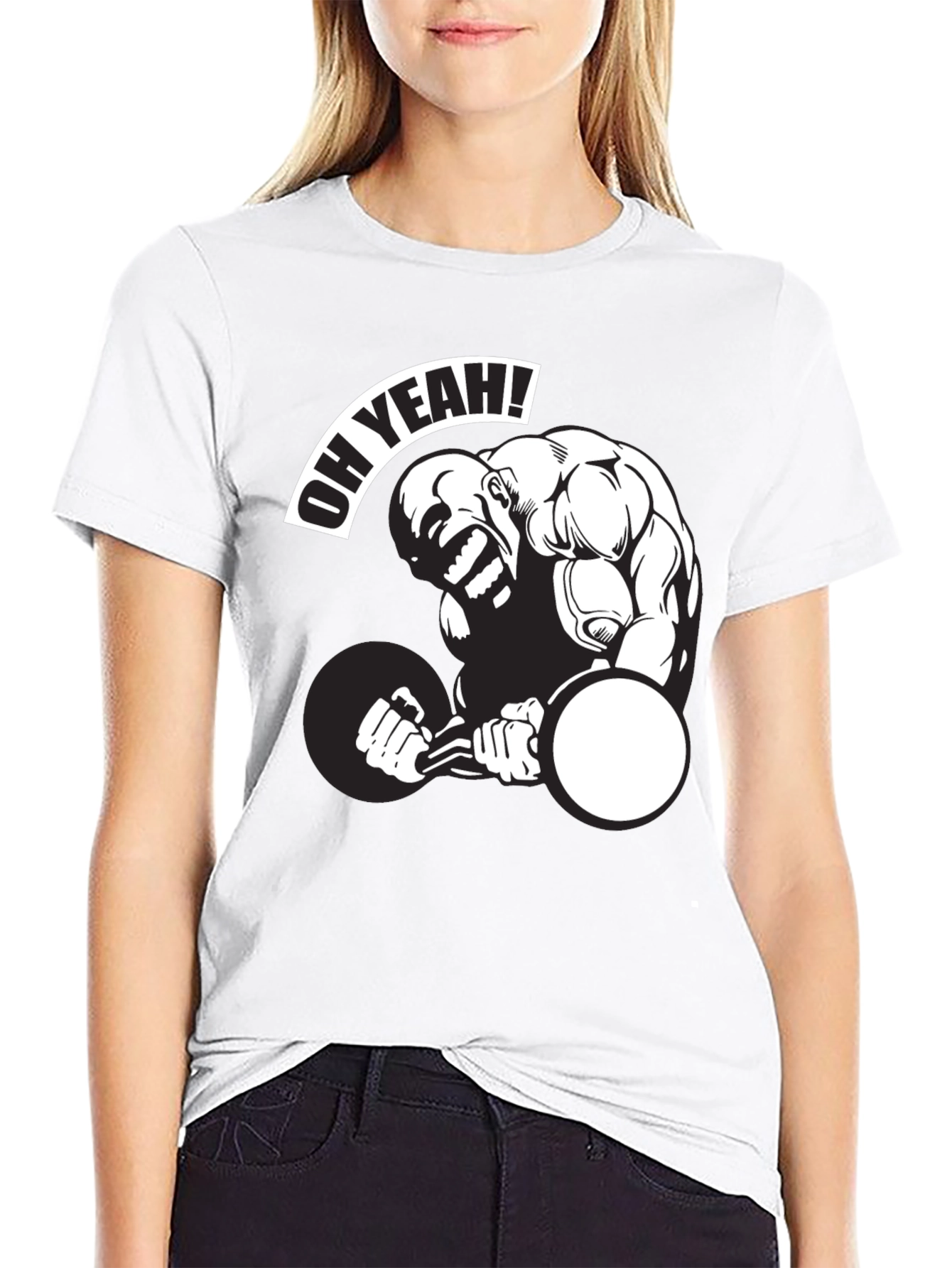 Oh Yeah Weightlifting Graphic T-Shirt