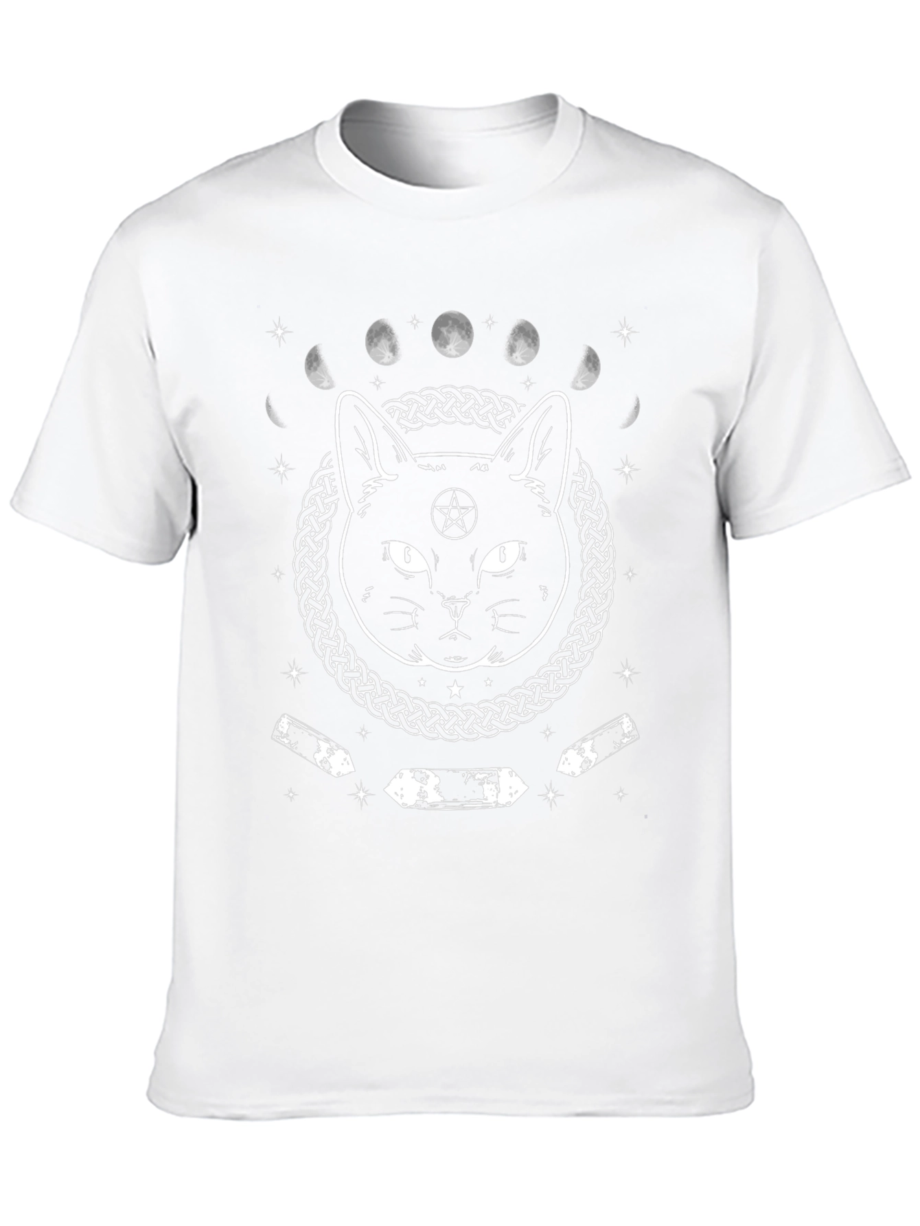 Witch Cat Moon Phases T-Shirt