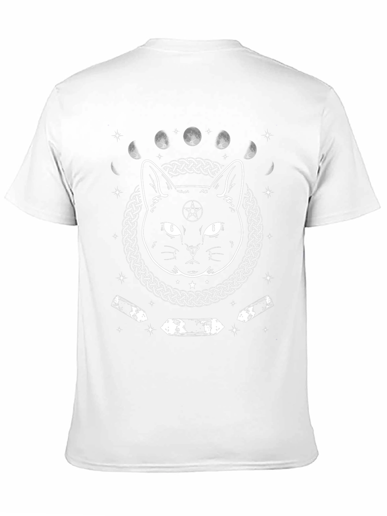 Witch Cat Moon Phases T-Shirt