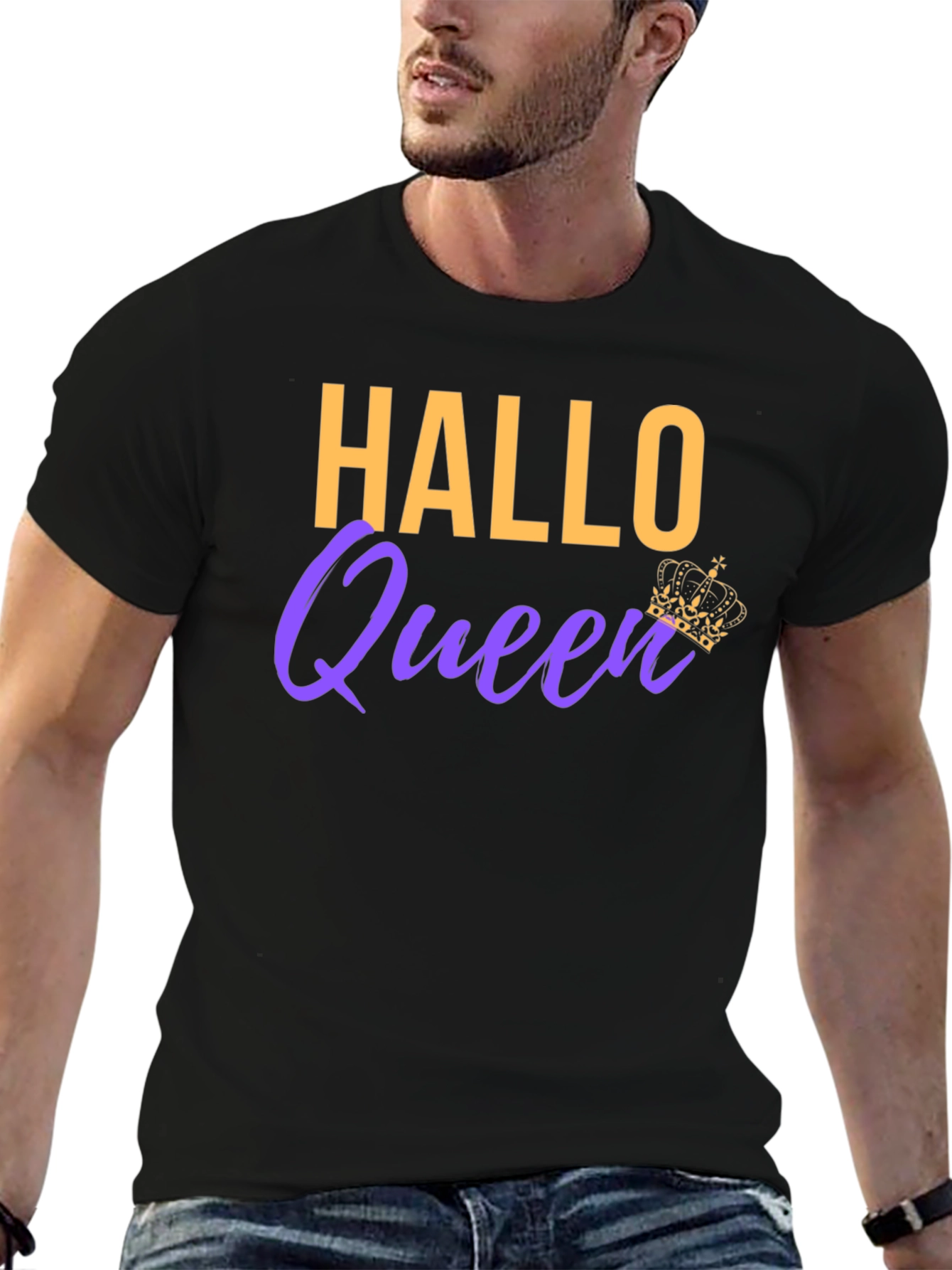 Hallo Queen T-Shirt - Halloween Party Tee