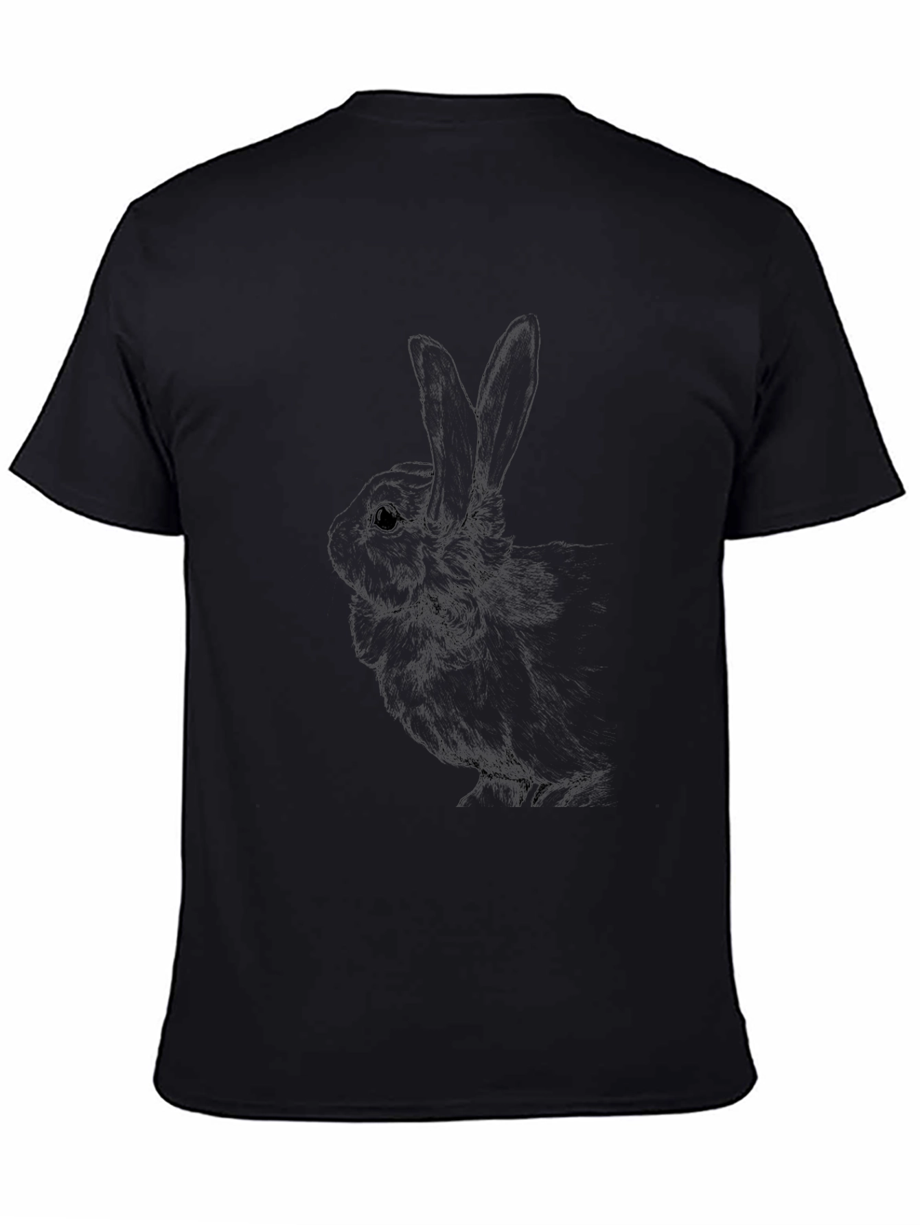 Black Rabbit Graphic Tee - Unisex Cotton Blend