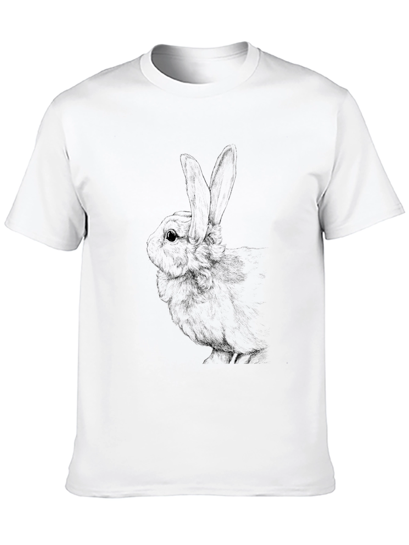 Black Rabbit Graphic Tee - Unisex Cotton Blend
