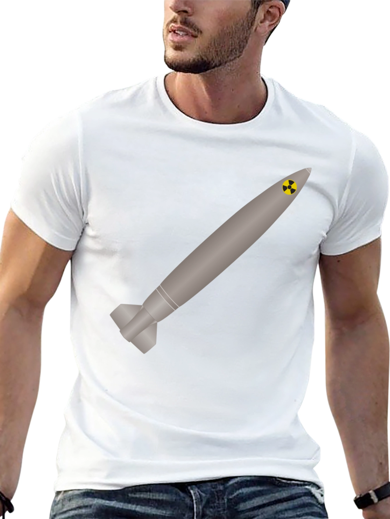 Nuclear Missile Graphic Tee - Black