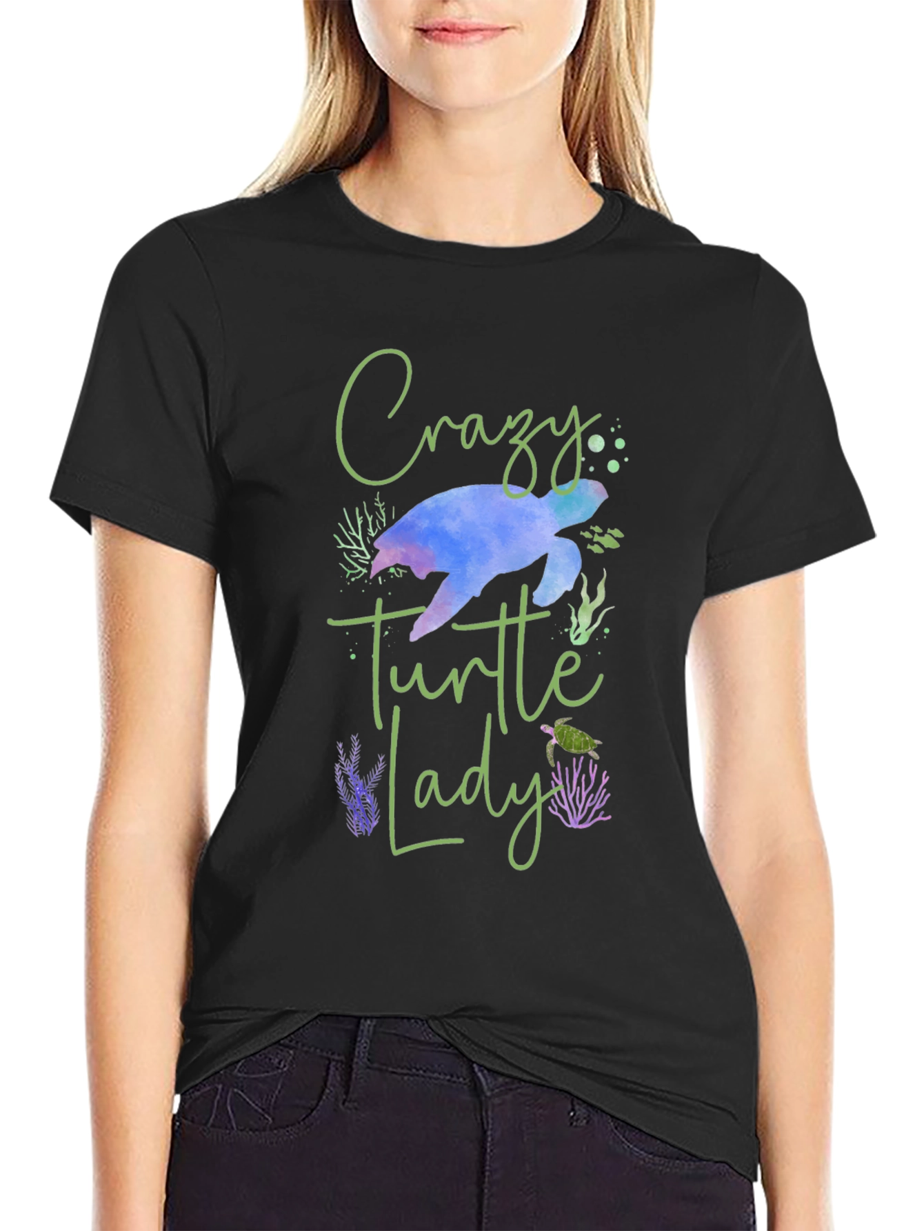 Crazy Turtle Lady Graphic Tee