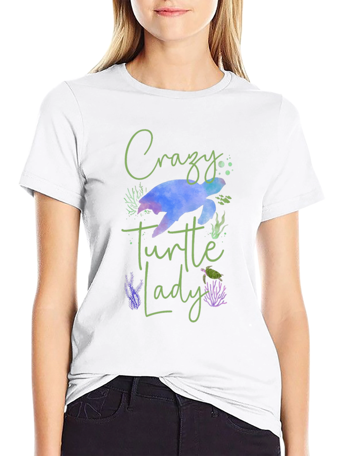 Crazy Turtle Lady Graphic Tee