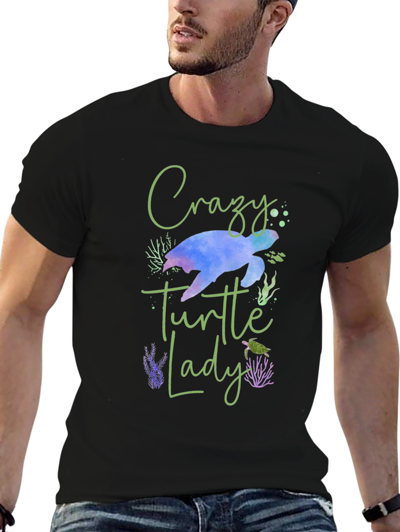 Crazy Turtle Lady Graphic Tee
