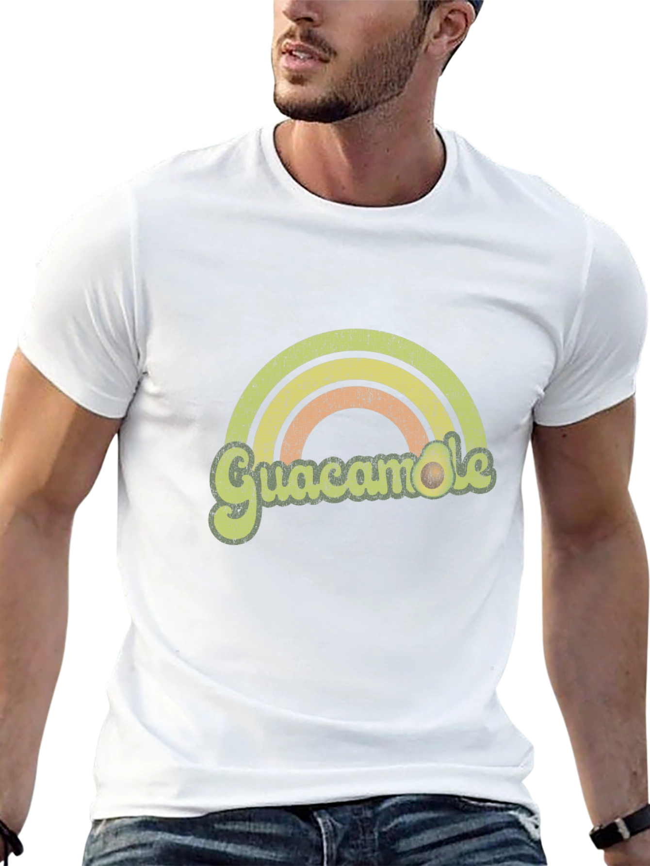 Retro Guacamole Rainbow T-Shirt