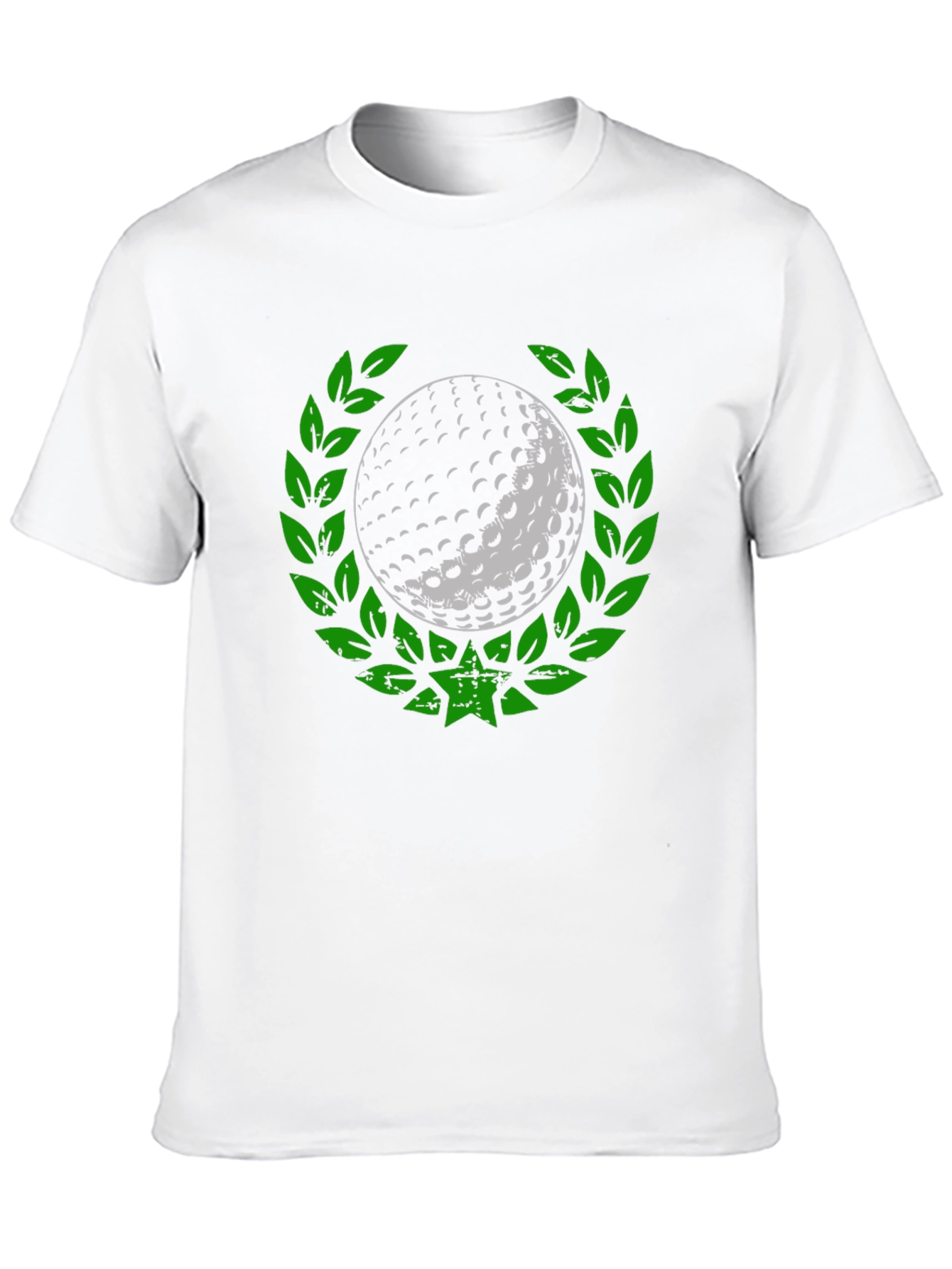 Golf Ball Laurel Wreath Tee - Unique Graphic Design