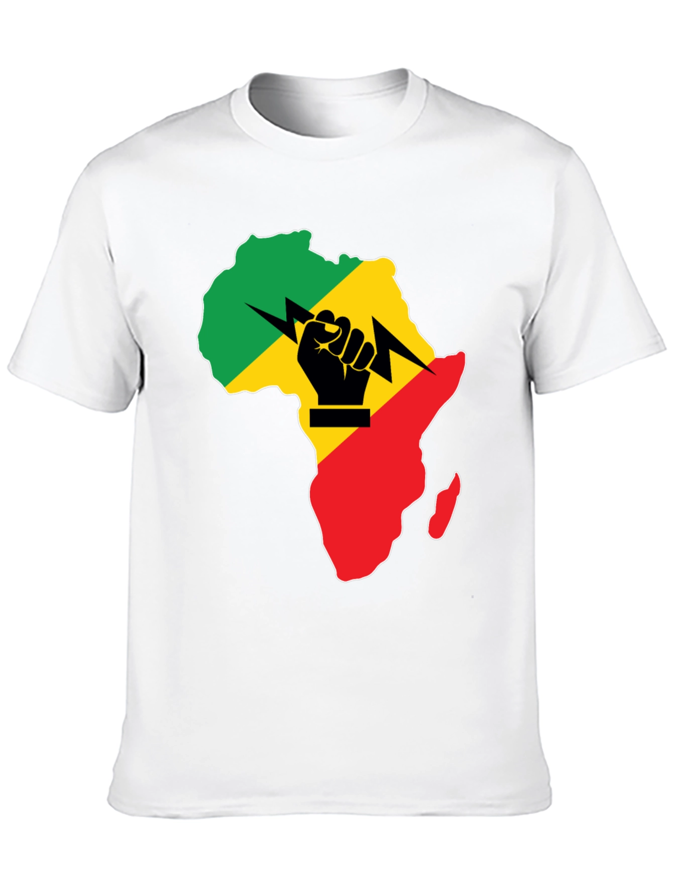 Africa Fist Power T-Shirt - Black Pride