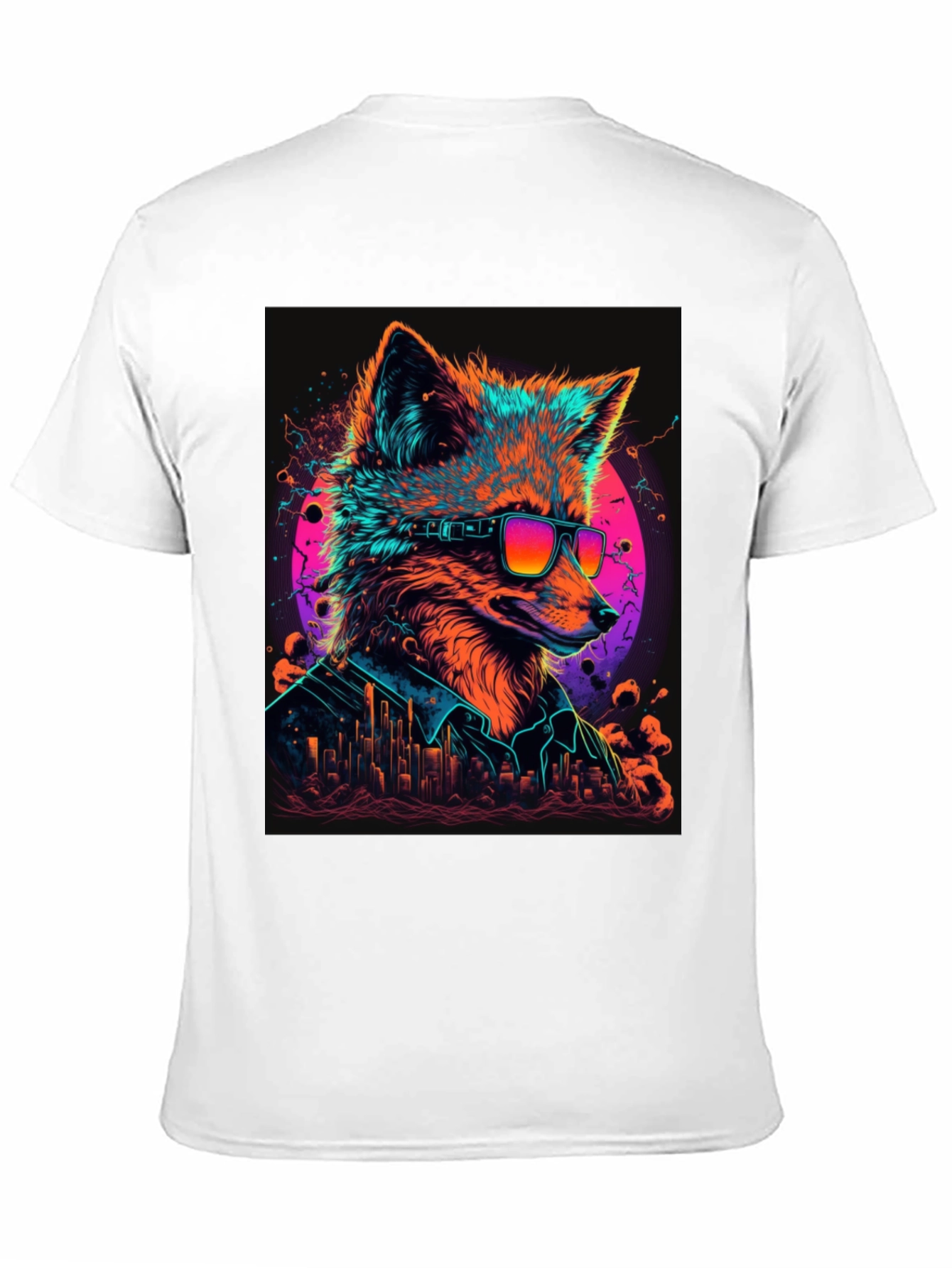 Cool Fox Graphic T-Shirt - Mens Black Tee