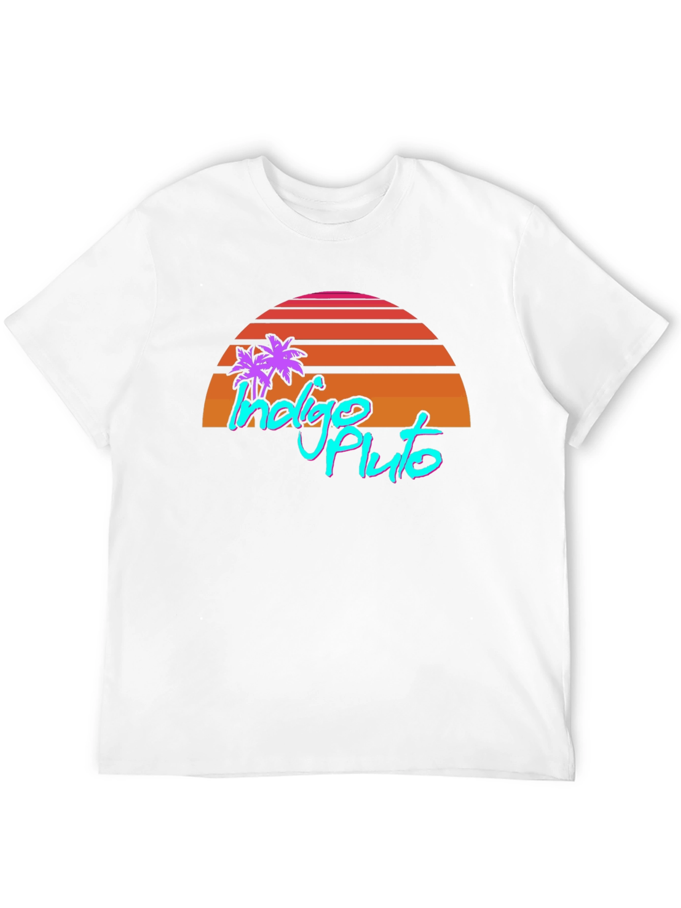Indigo Pluto Retro Graphic T-Shirt