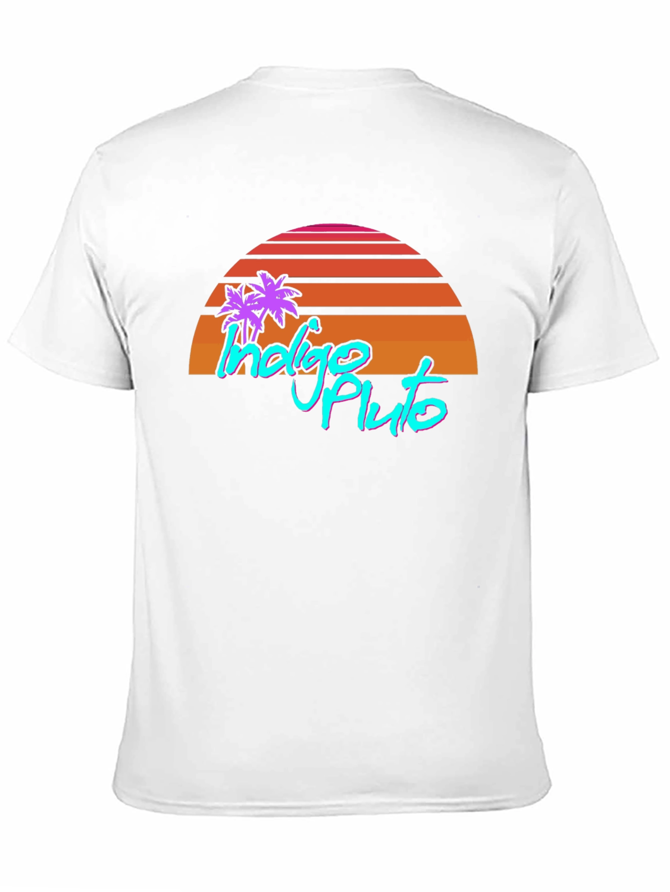 Indigo Pluto Retro Graphic T-Shirt
