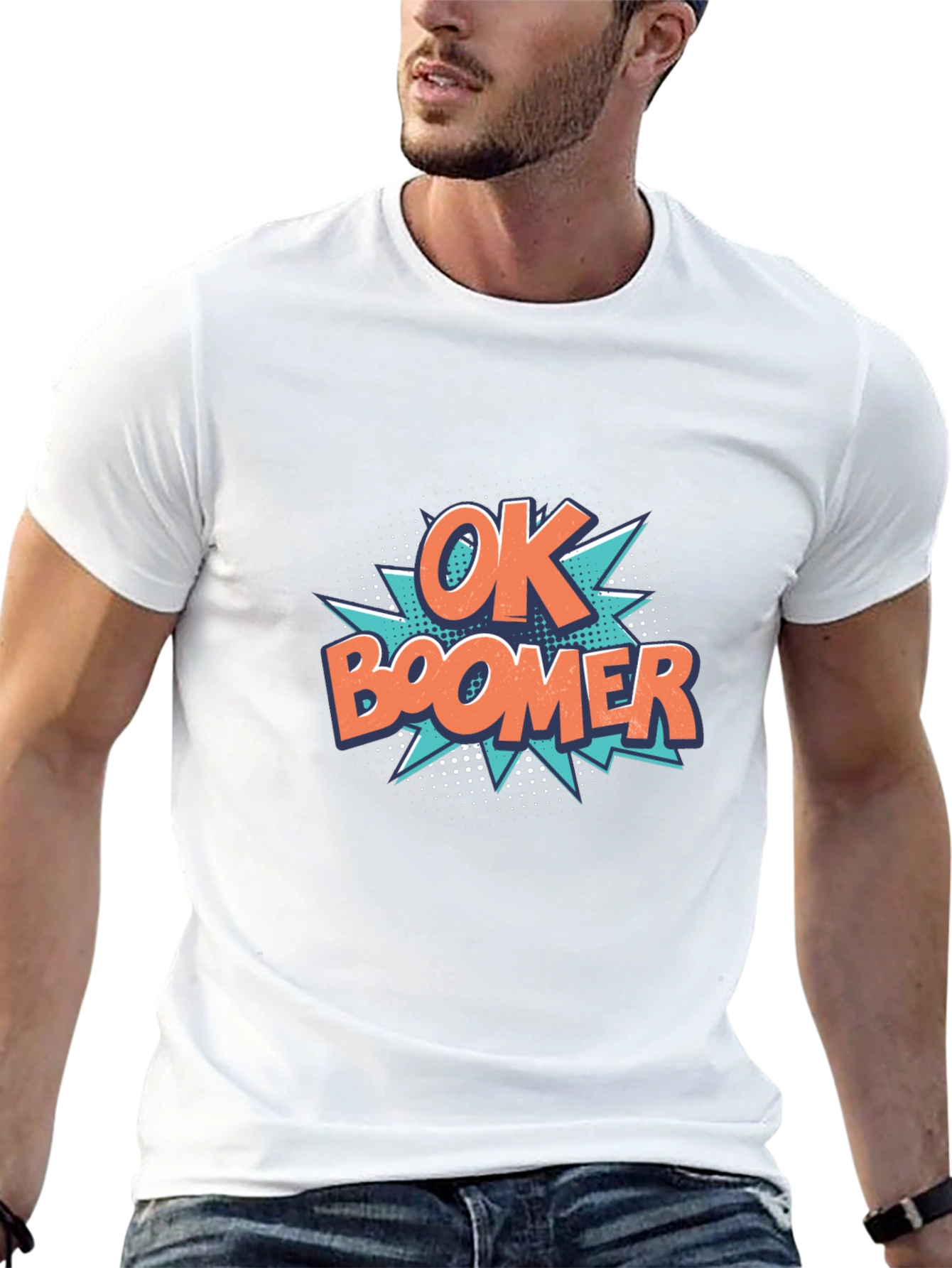 Ok Boomer Graphic Tee - Black Cotton T-Shirt