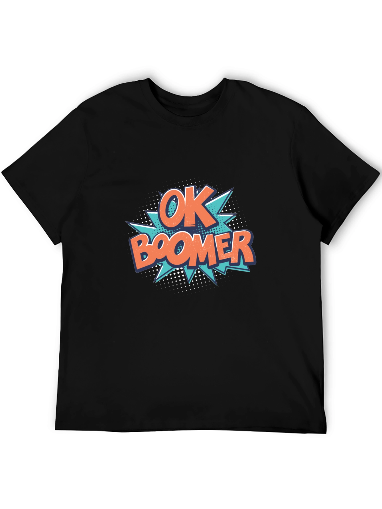 Ok Boomer Graphic Tee - Black Cotton T-Shirt