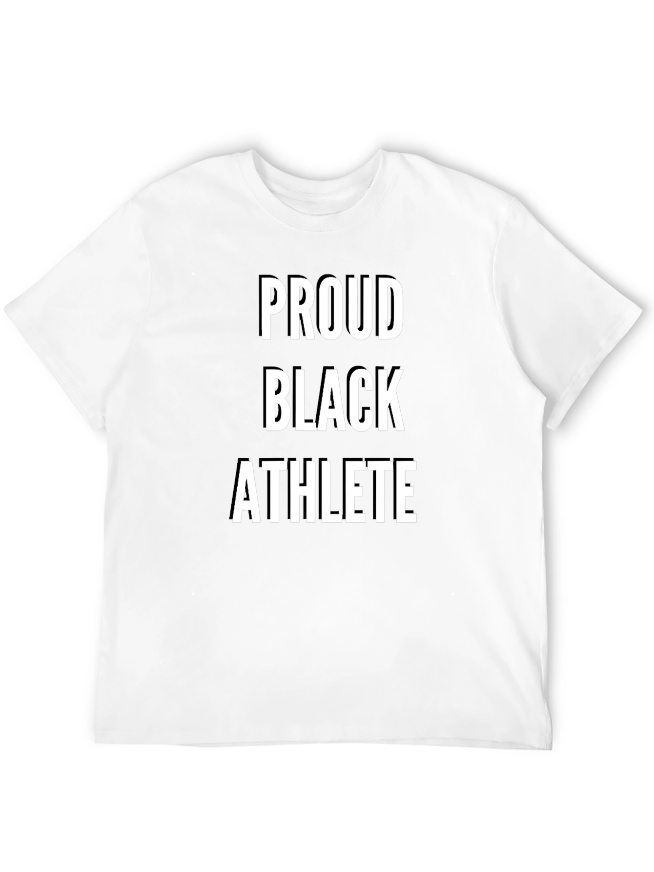 Proud Black Athlete T-Shirt - Empowering Statement Tee