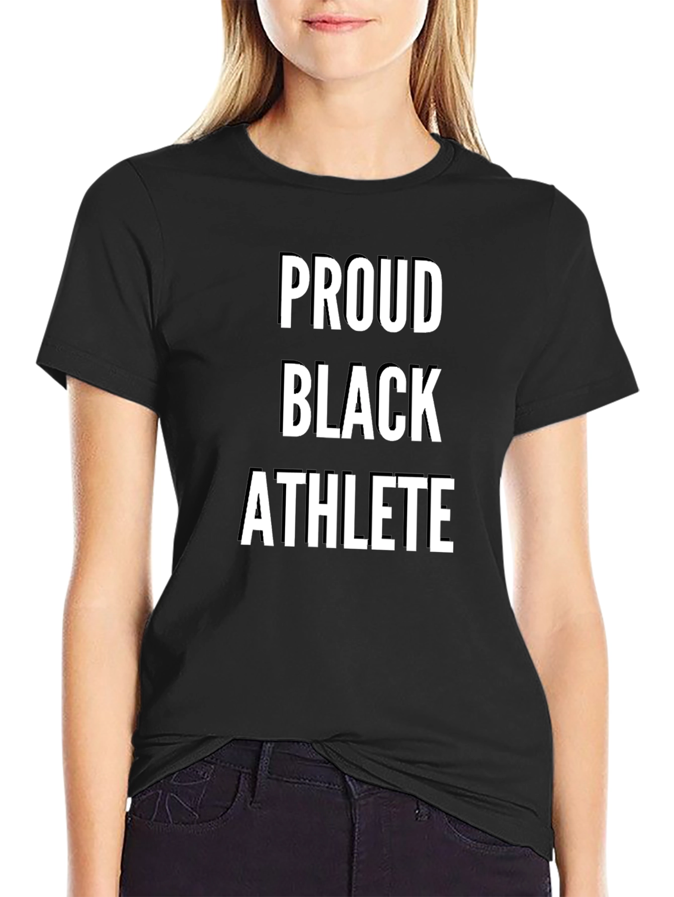 Proud Black Athlete T-Shirt - Empowering Statement Tee