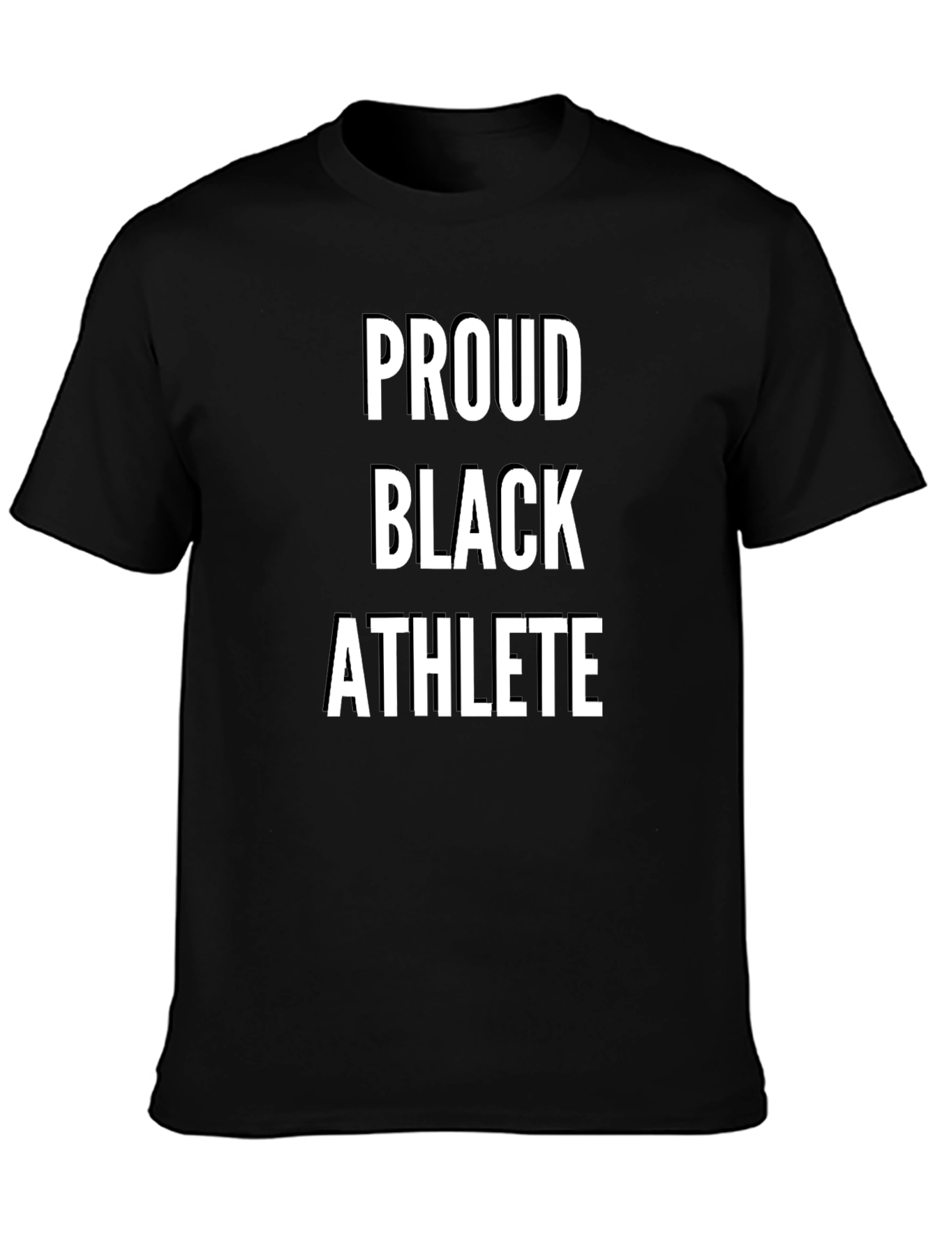 Proud Black Athlete T-Shirt - Empowering Statement Tee