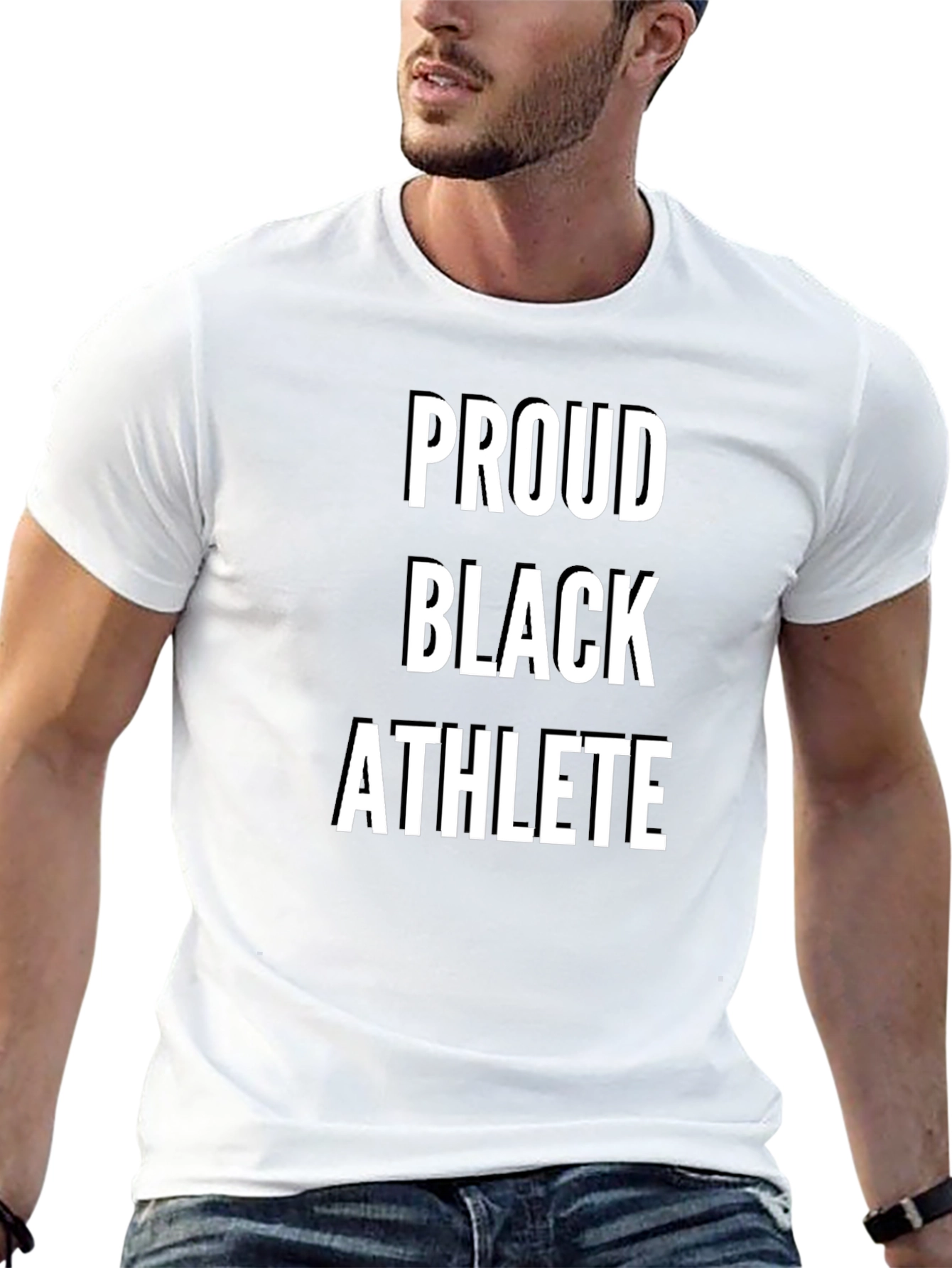 Proud Black Athlete T-Shirt - Empowering Statement Tee