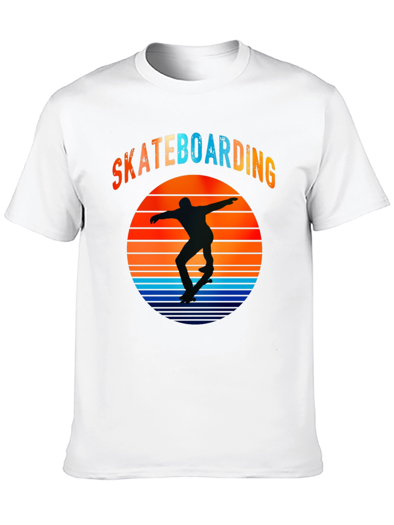 Skateboarding Sunset Graphic T-Shirt