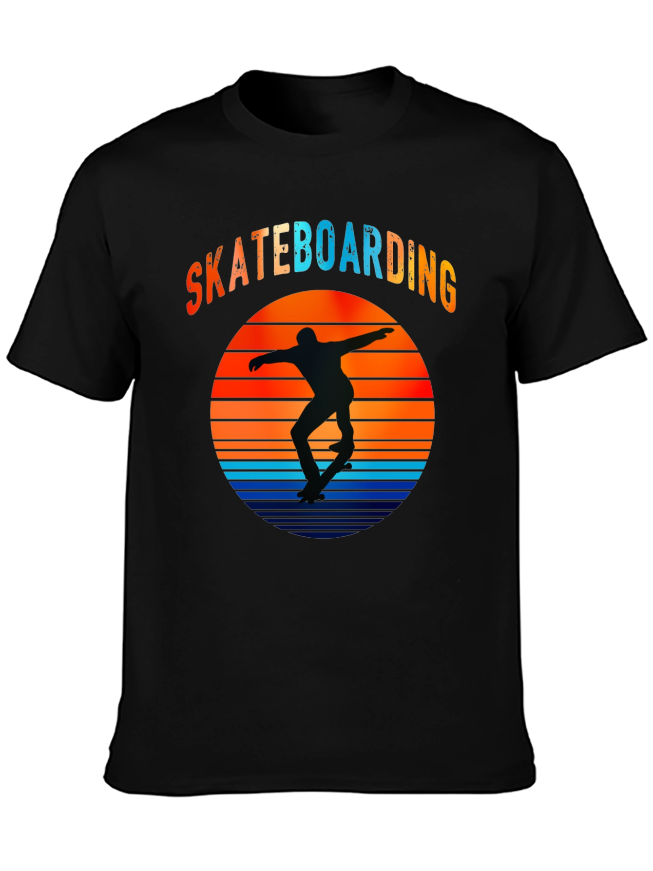 Skateboarding Sunset Graphic T-Shirt