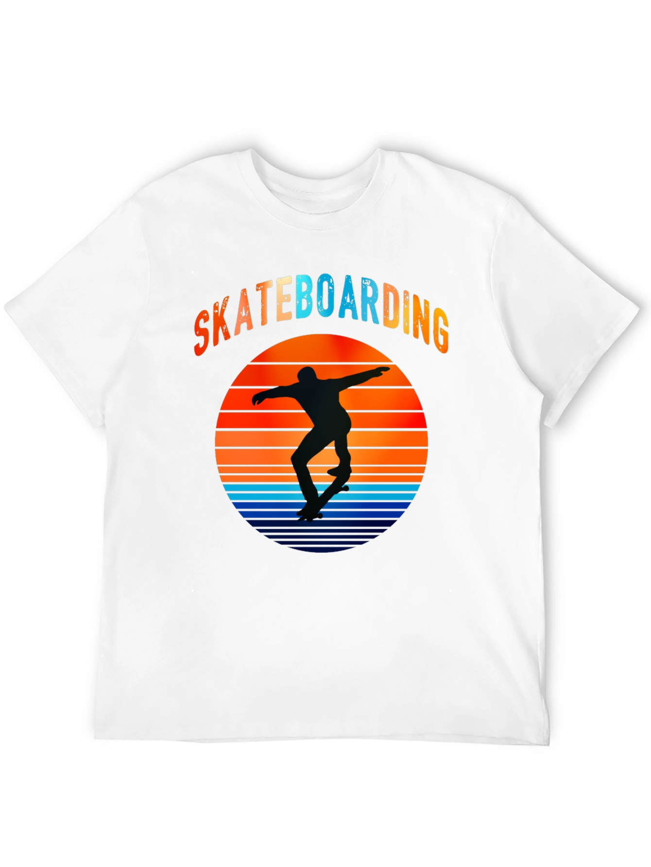 Skateboarding Sunset Graphic T-Shirt