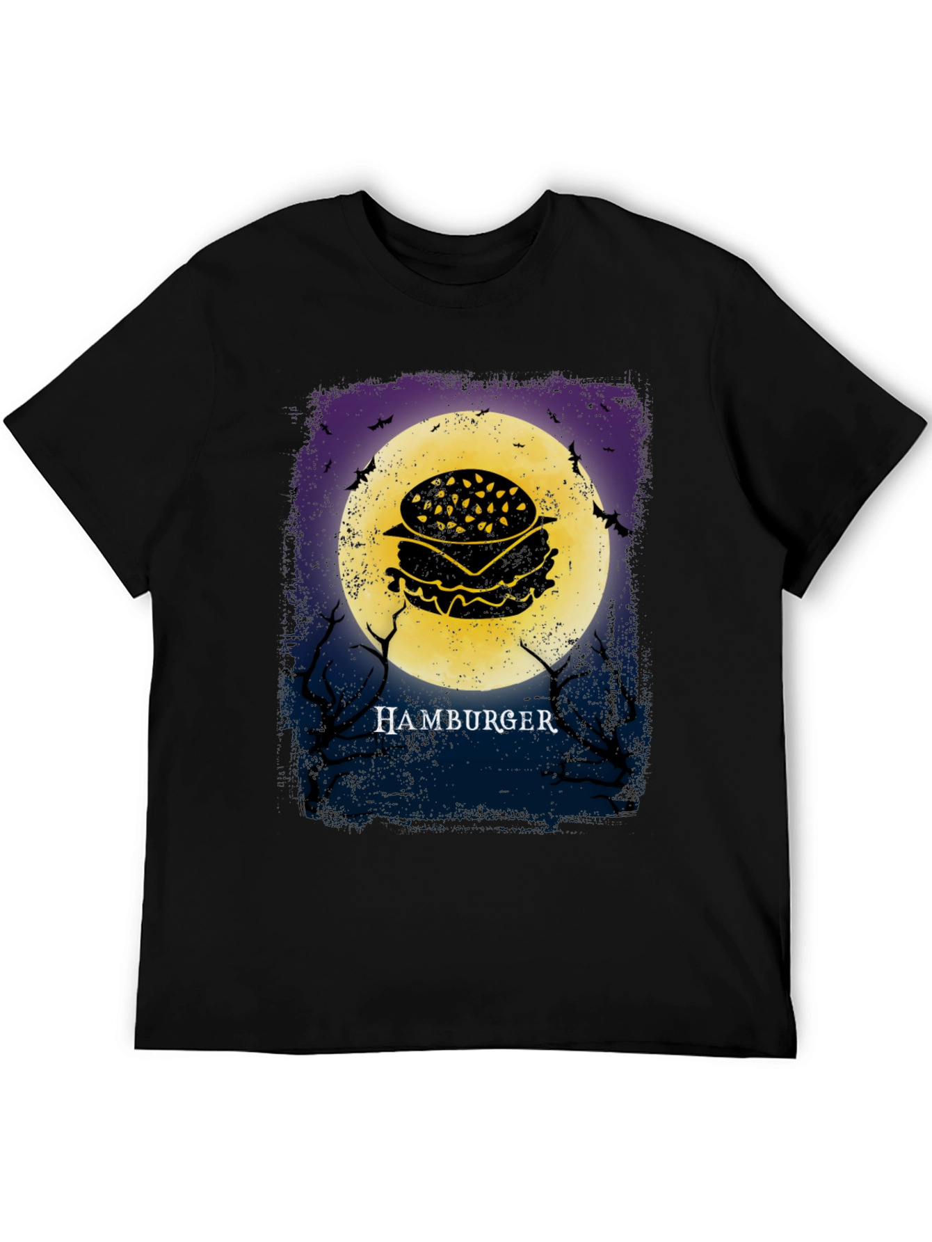 Hamburger Moon Halloween T-Shirt