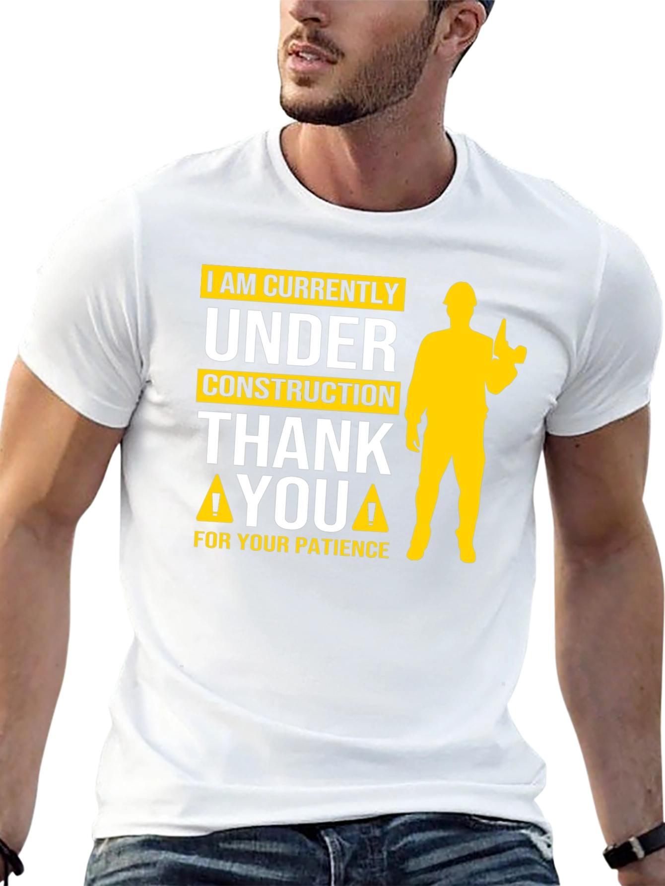 Under Construction Graphic Tee - Funny Novelty Shirt