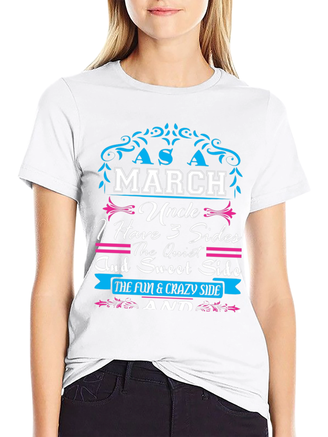 March Uncle T-Shirt: 3 Sides