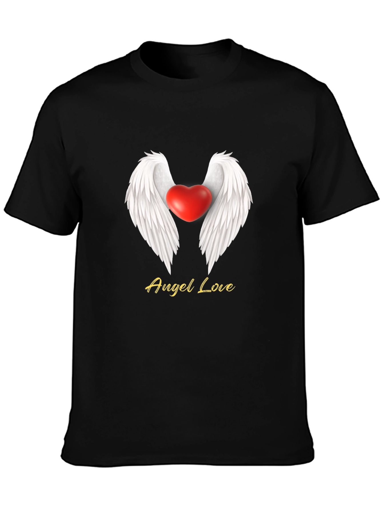 Angel Love Heart Wings Graphic Tee
