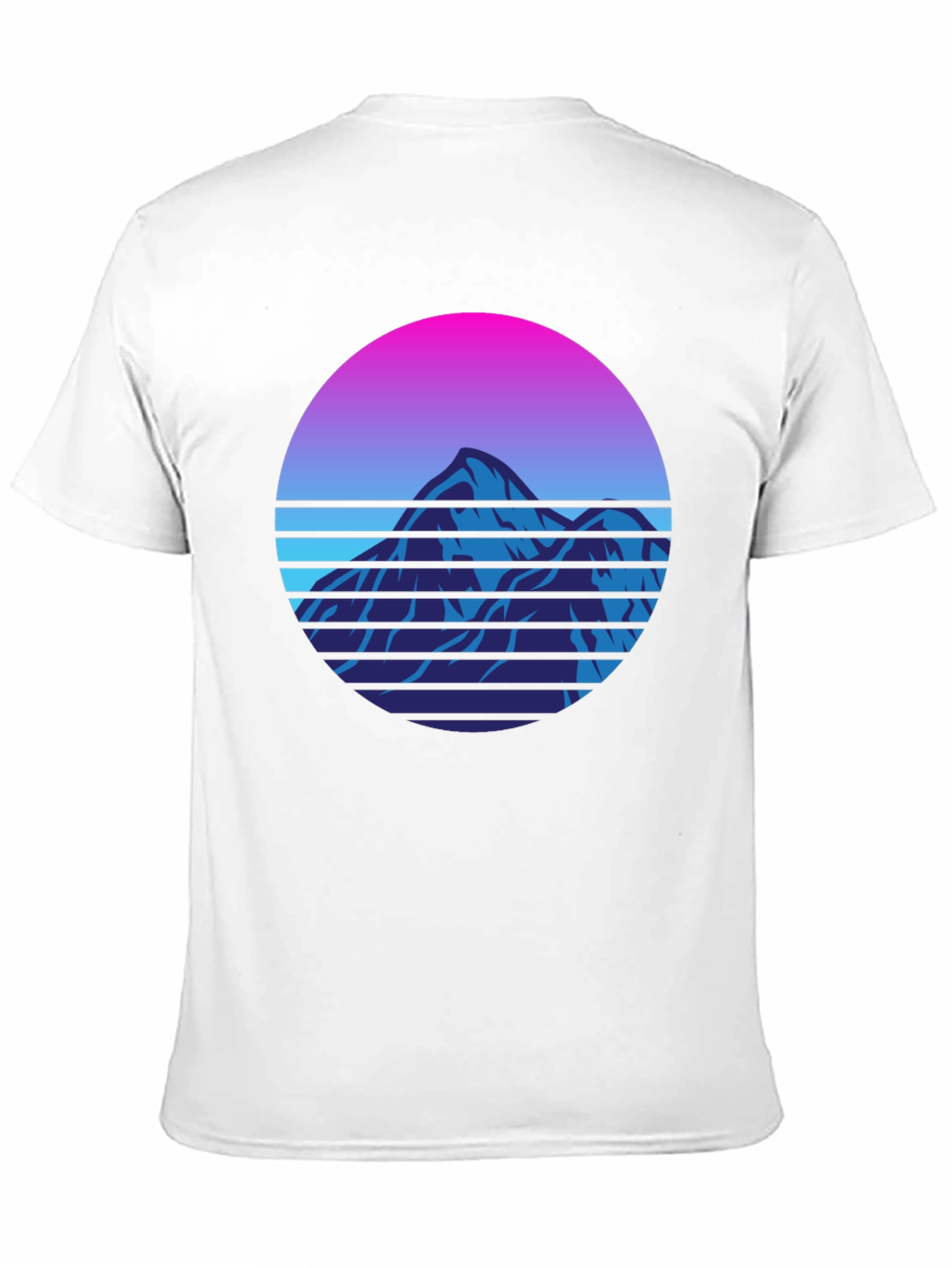 Retro Mountain Graphic Tee - 80s Style T-Shirt