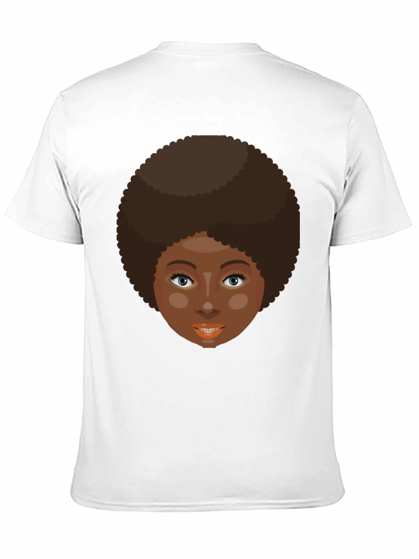 Retro Afro Woman Graphic T-Shirt - Black