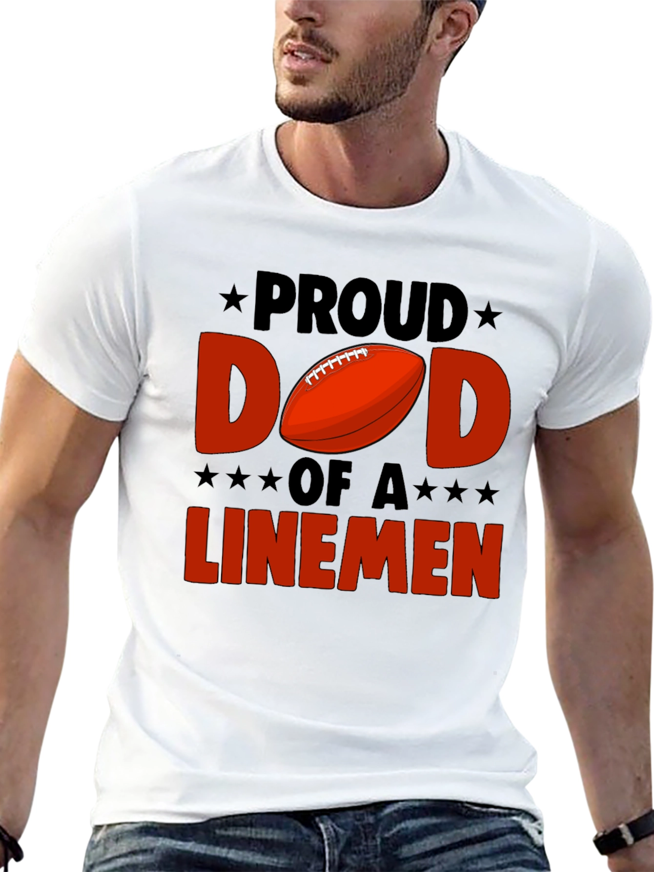 Proud Dad Linemen T-Shirt