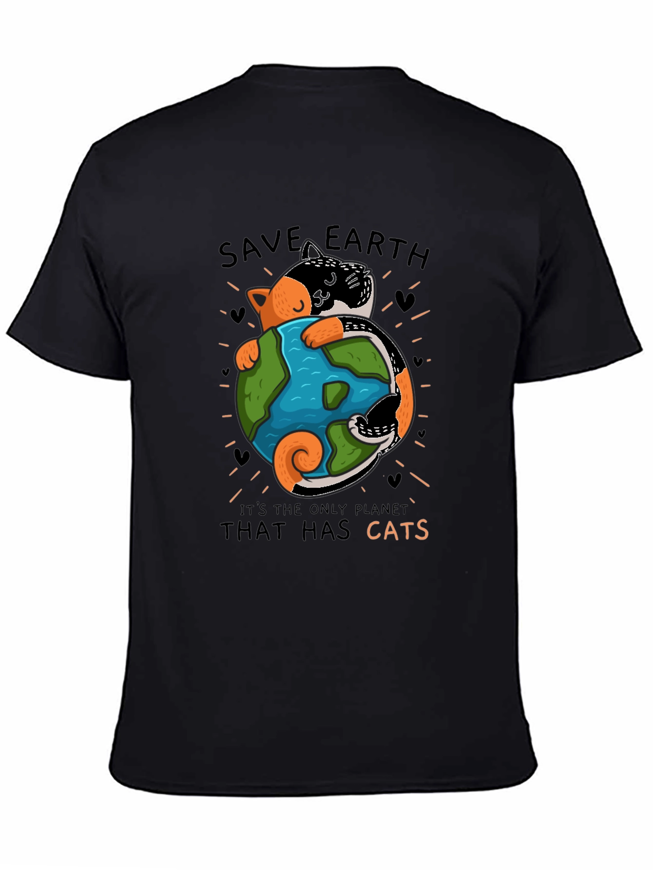 Save Earth Cats T-Shirt - Unique Graphic Tee