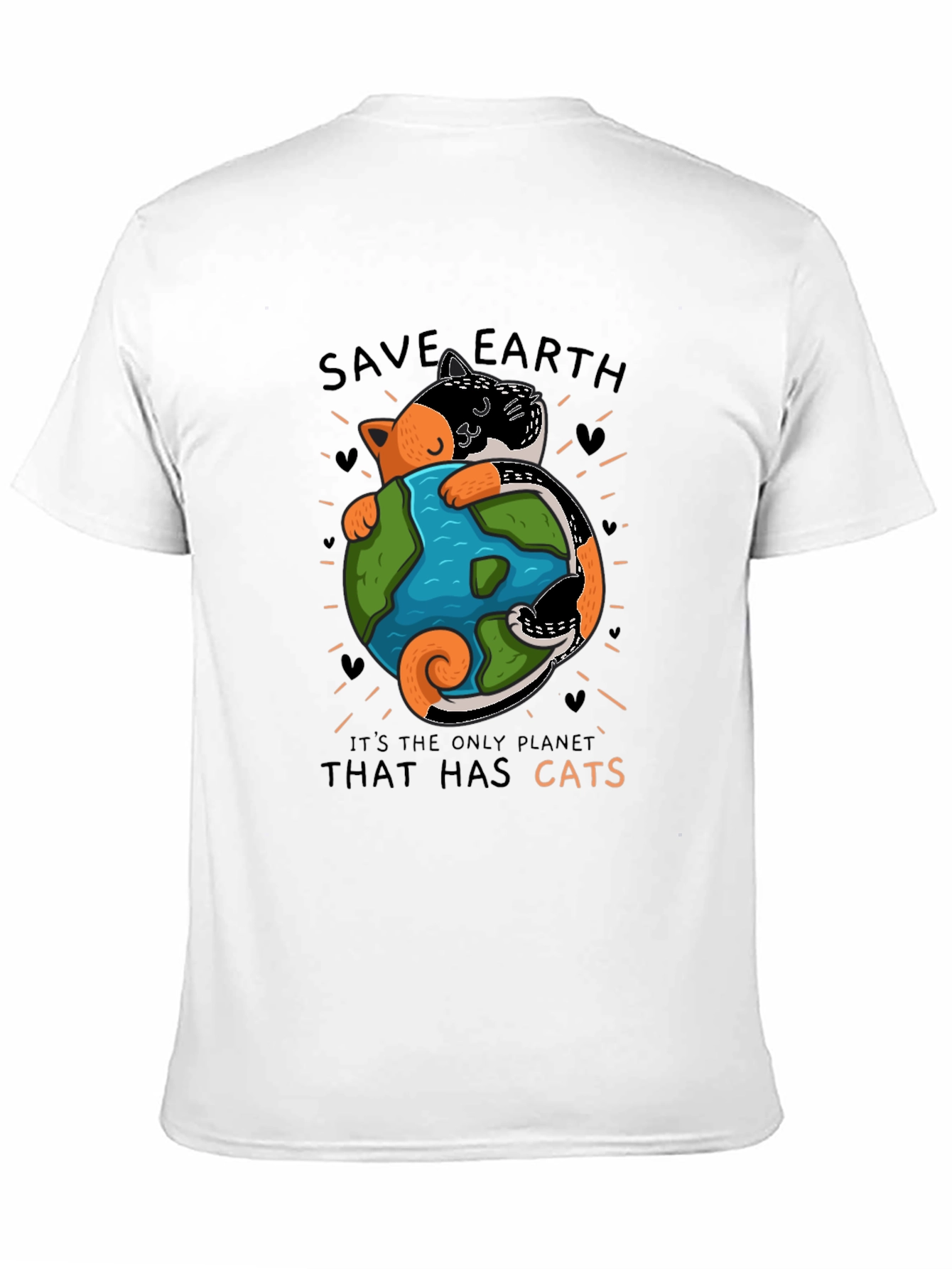Save Earth Cats T-Shirt - Unique Graphic Tee