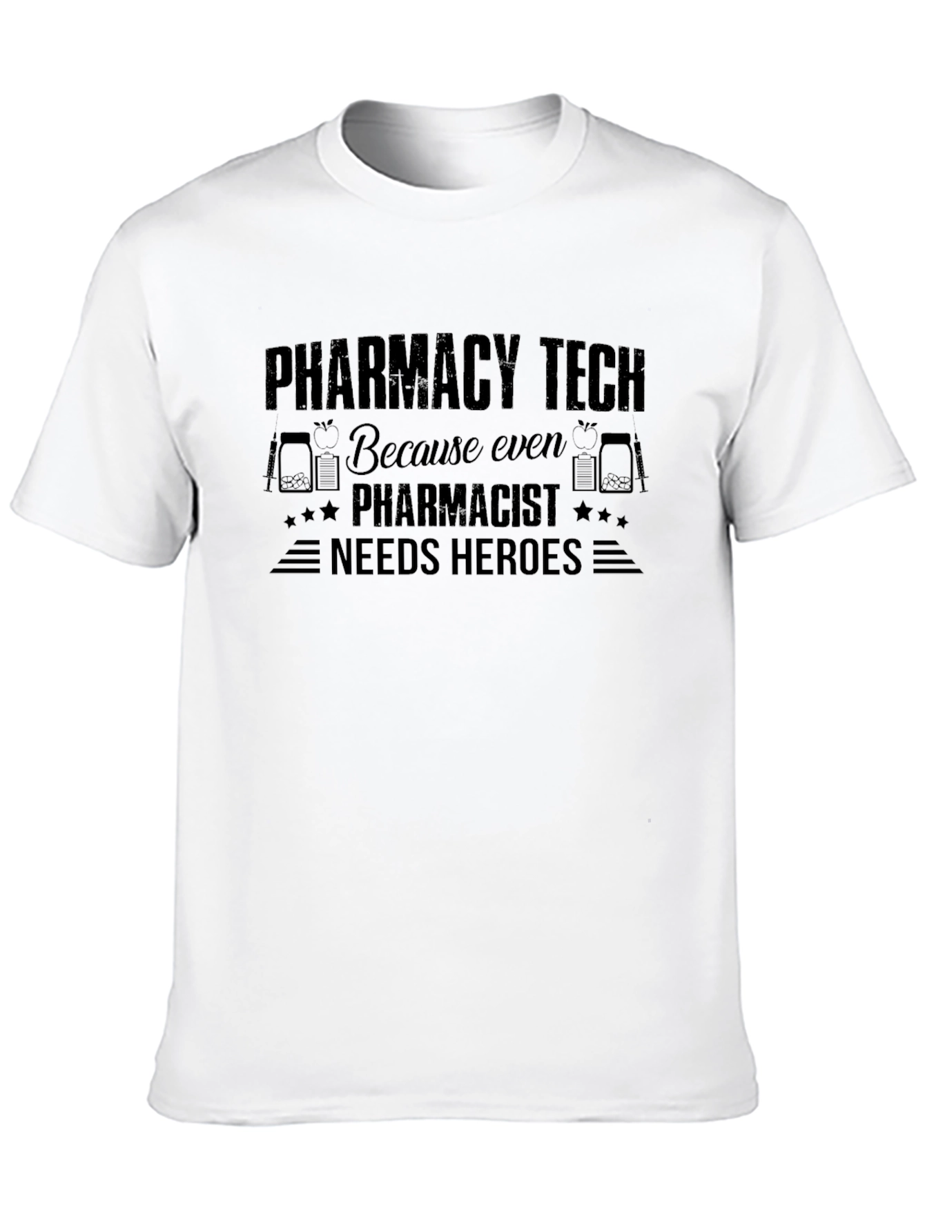 Pharmacy Tech Hero T-Shirt - Black