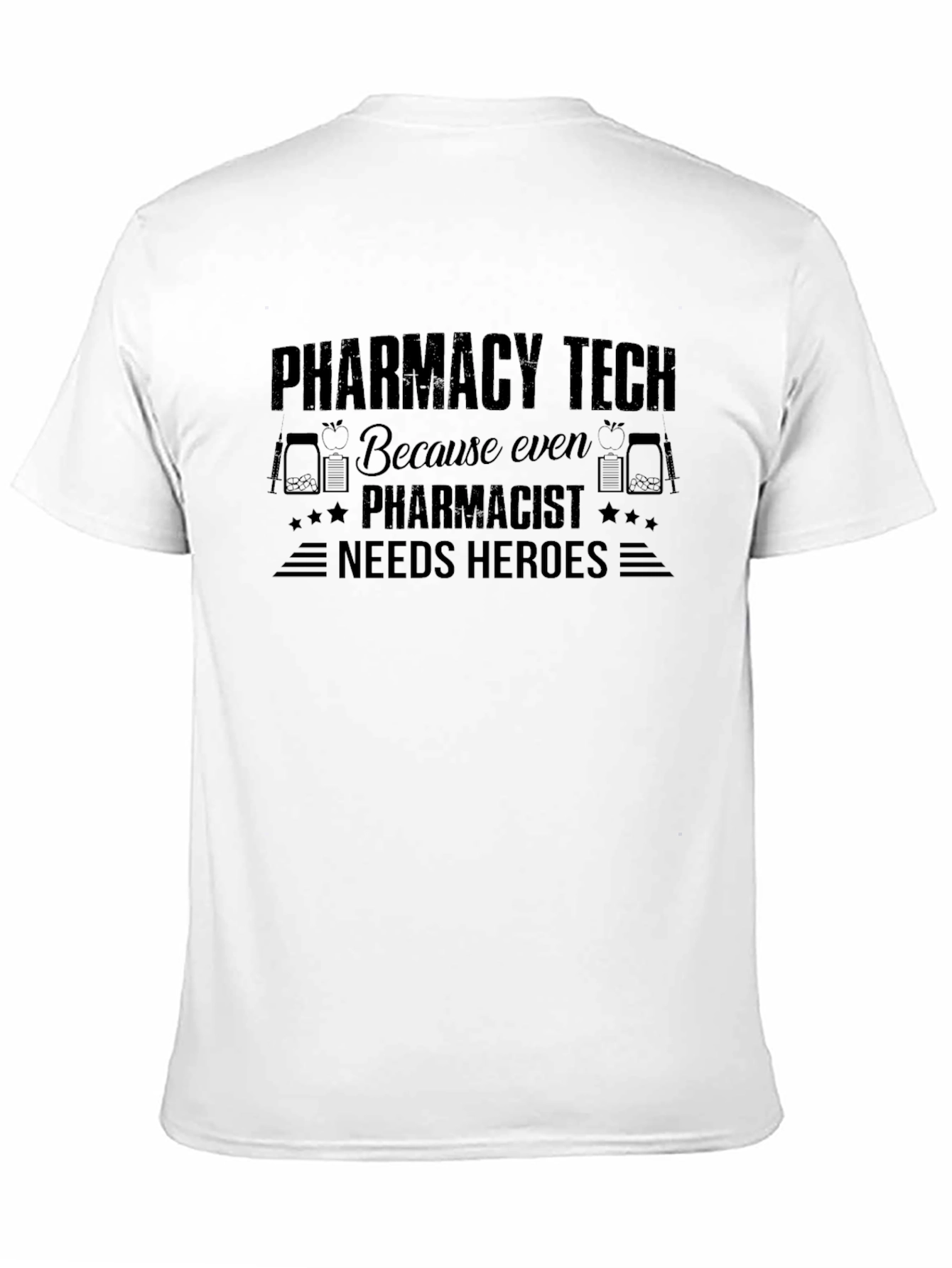Pharmacy Tech Hero T-Shirt - Black