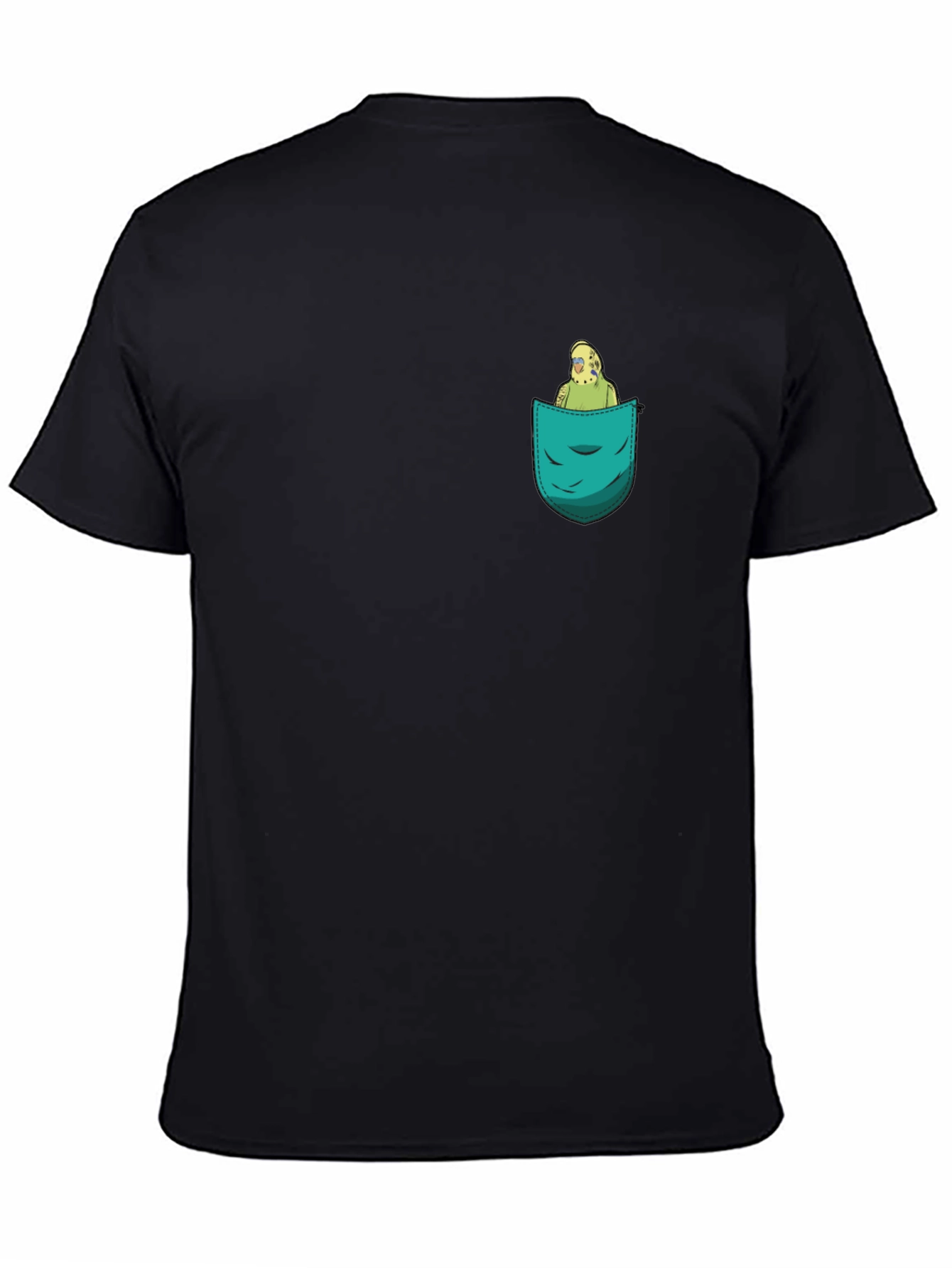 Pocket Parrot Graphic Tee - Quirky Comfort