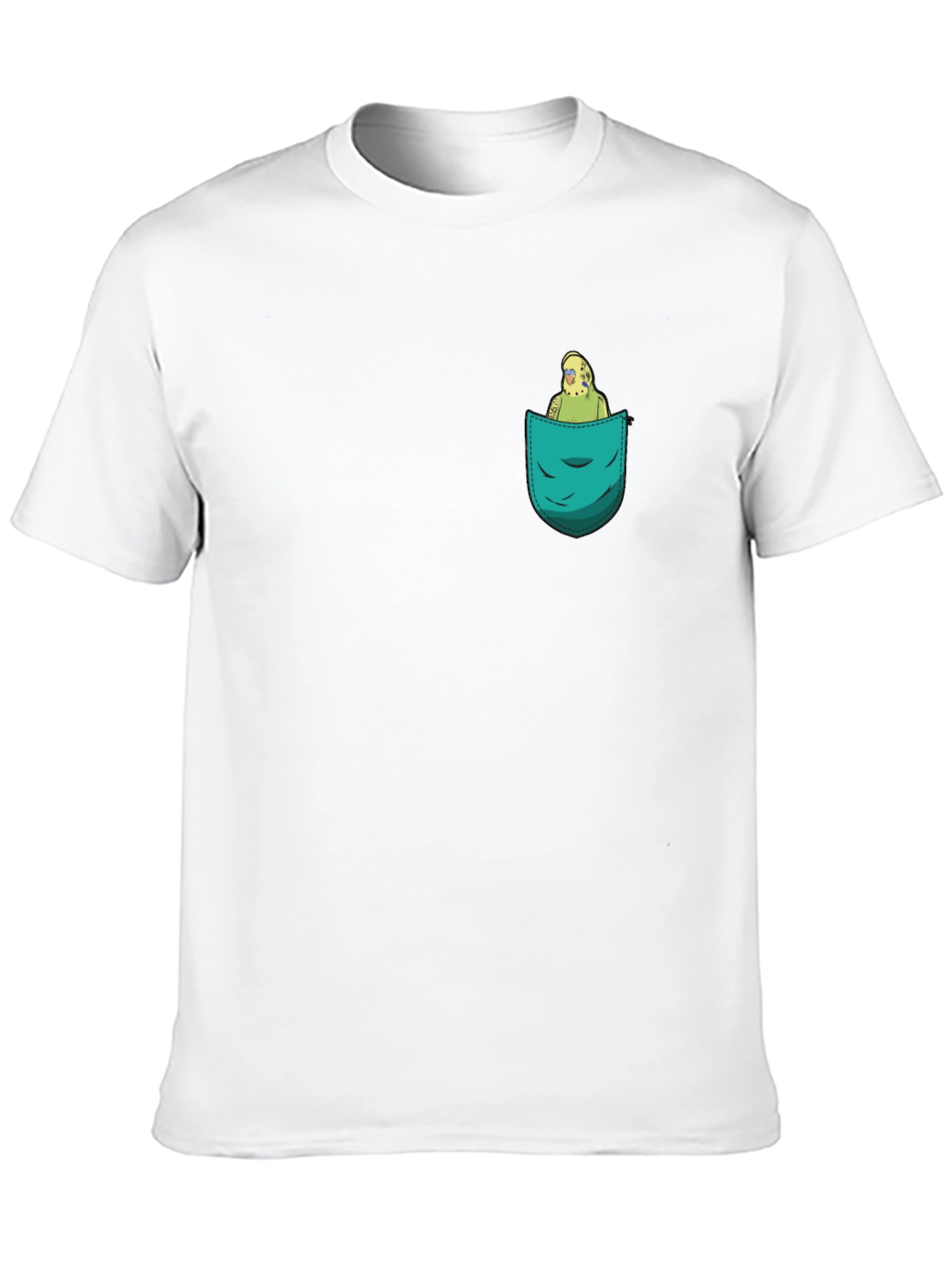 Pocket Parrot Graphic Tee - Quirky Comfort