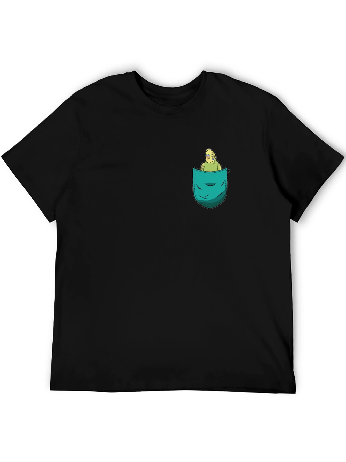 Pocket Parrot Graphic Tee - Quirky Comfort
