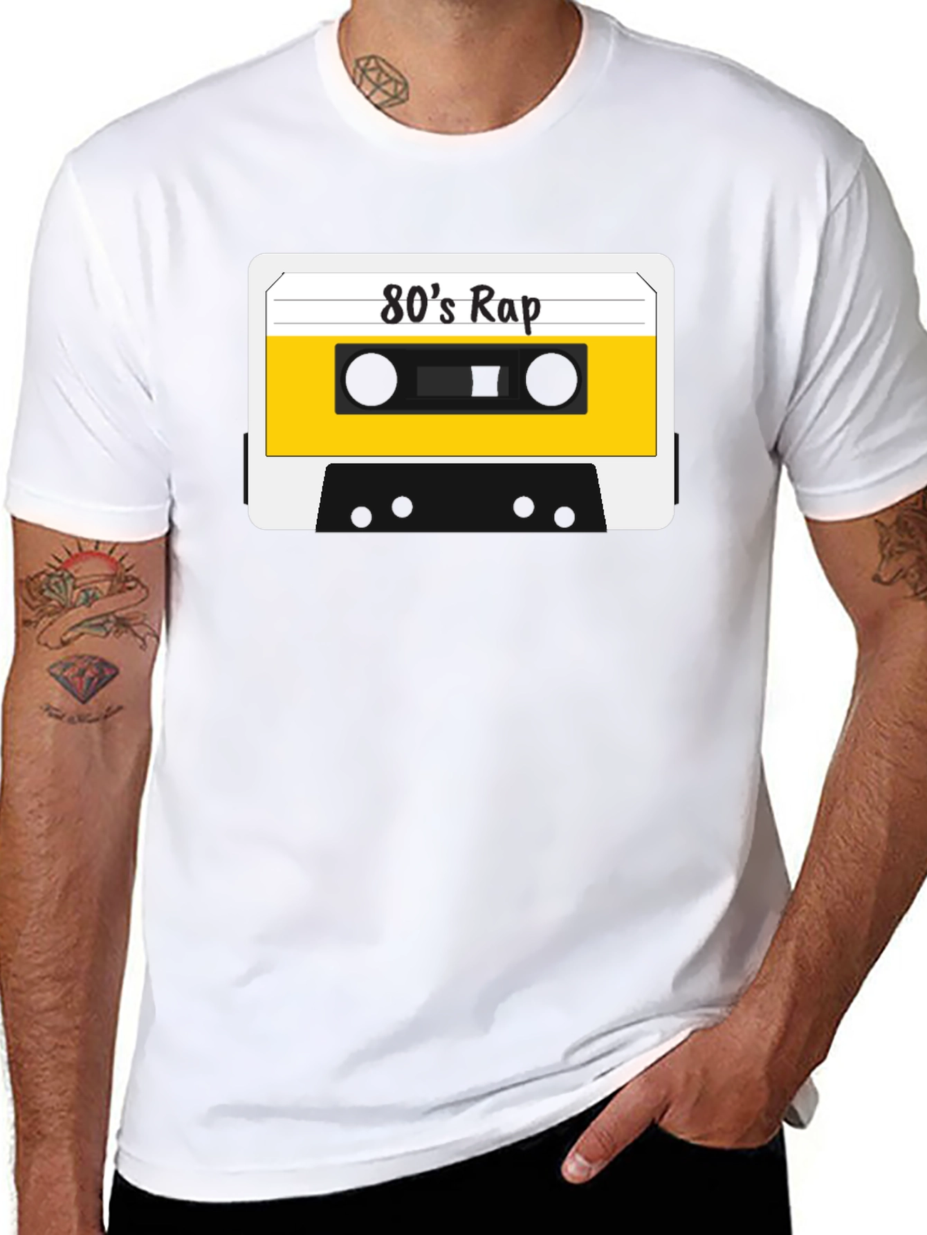 80s Rap Cassette Tape T-Shirt - Retro Style