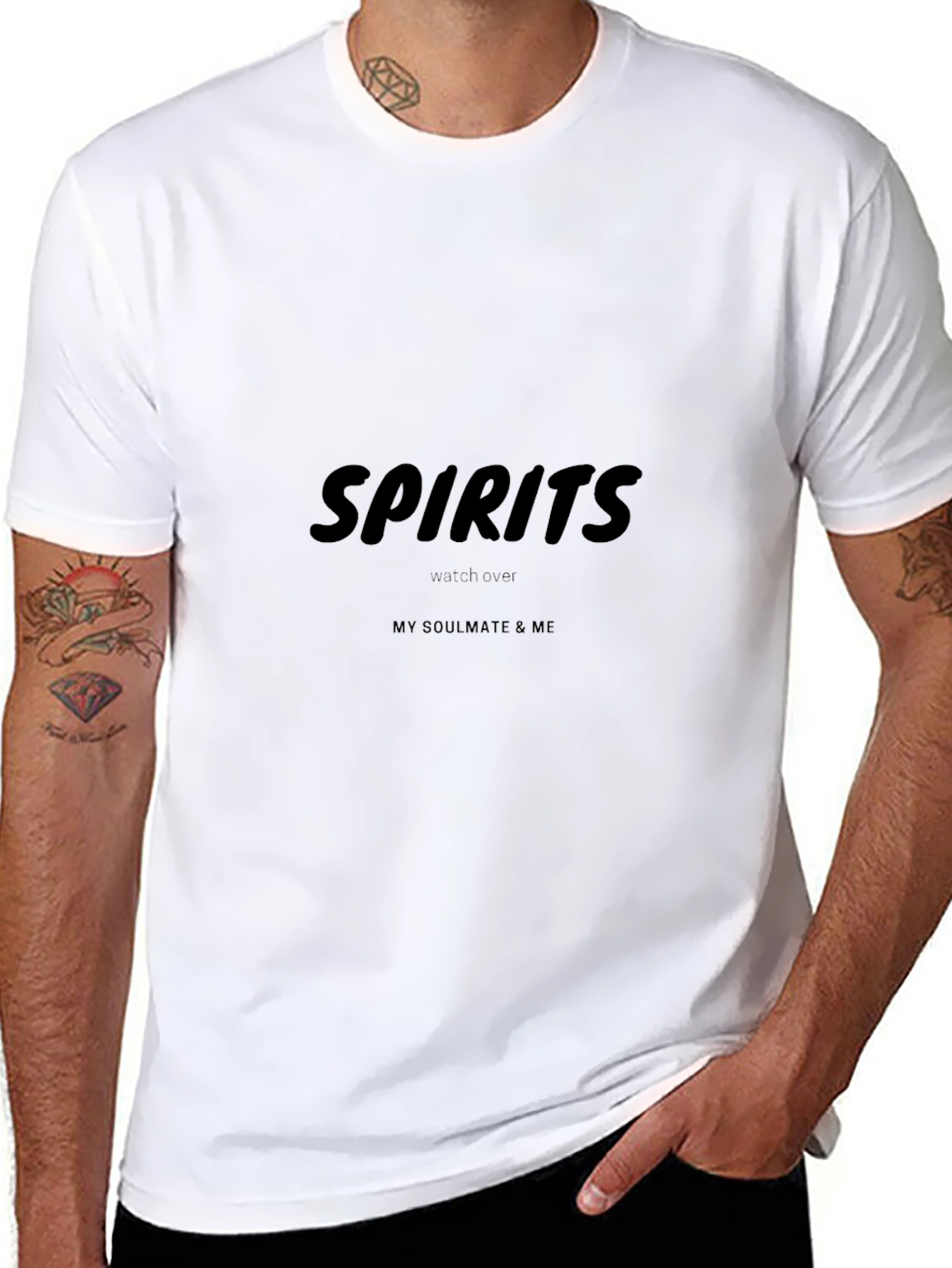 Spirits Graphic Black T-Shirt