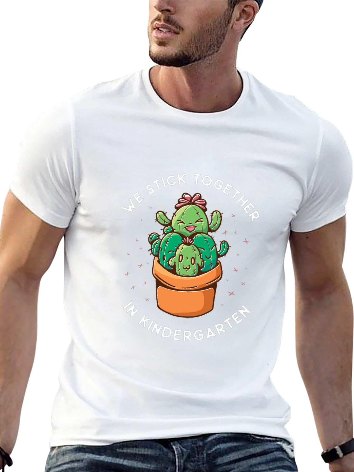 Kindergarten Cactus T-Shirt - We Stick Together!