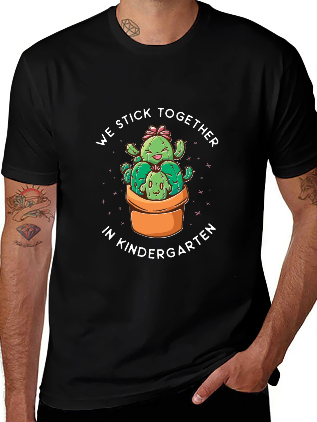 Kindergarten Cactus T-Shirt - We Stick Together!