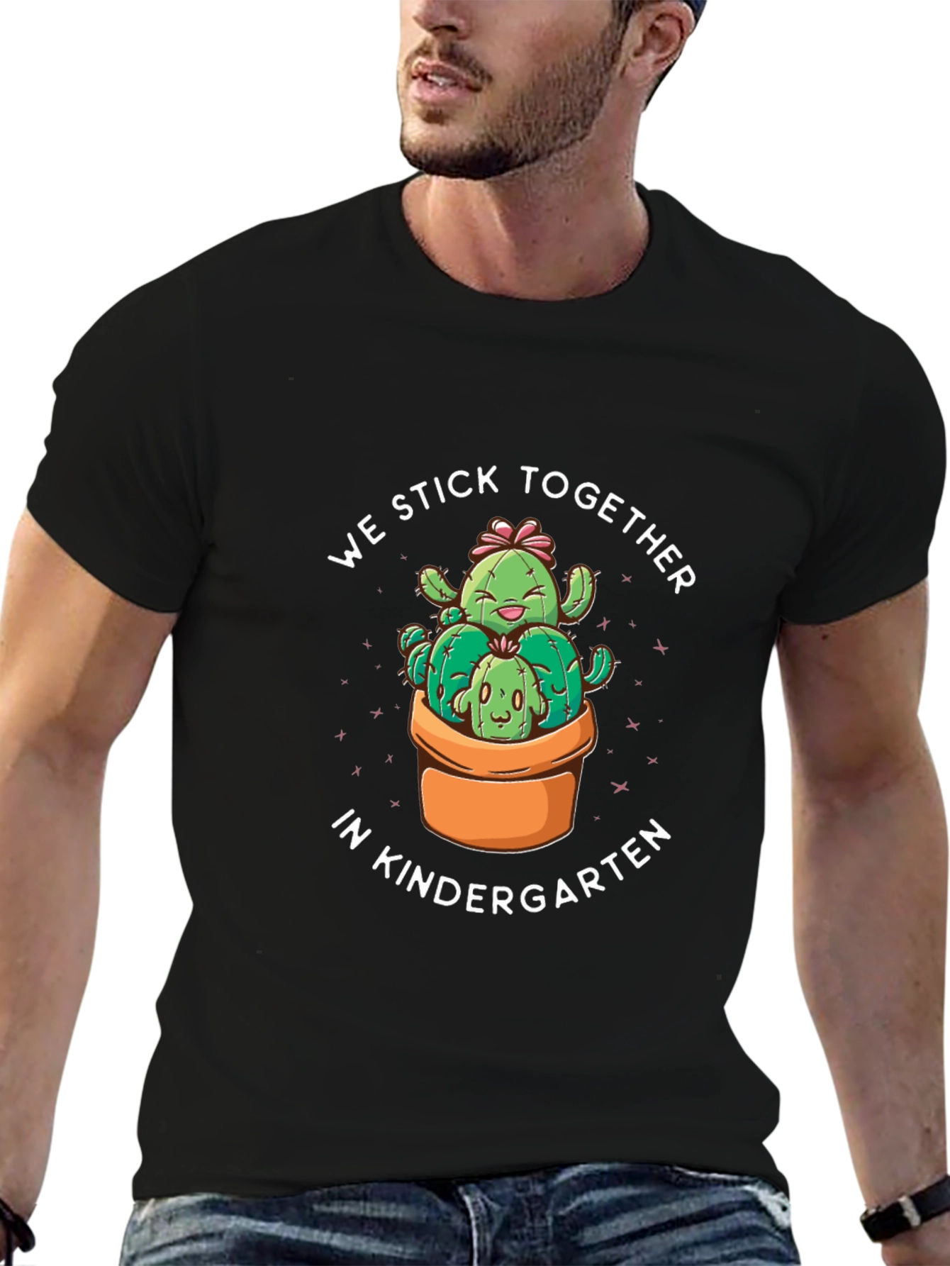 Kindergarten Cactus T-Shirt - We Stick Together!