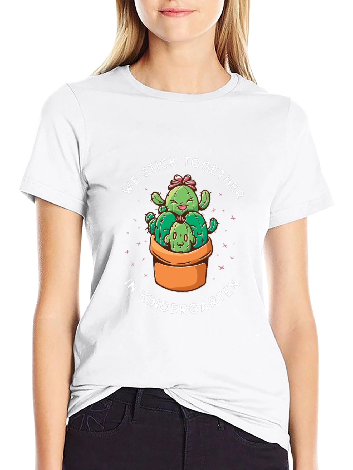 Kindergarten Cactus T-Shirt - We Stick Together!