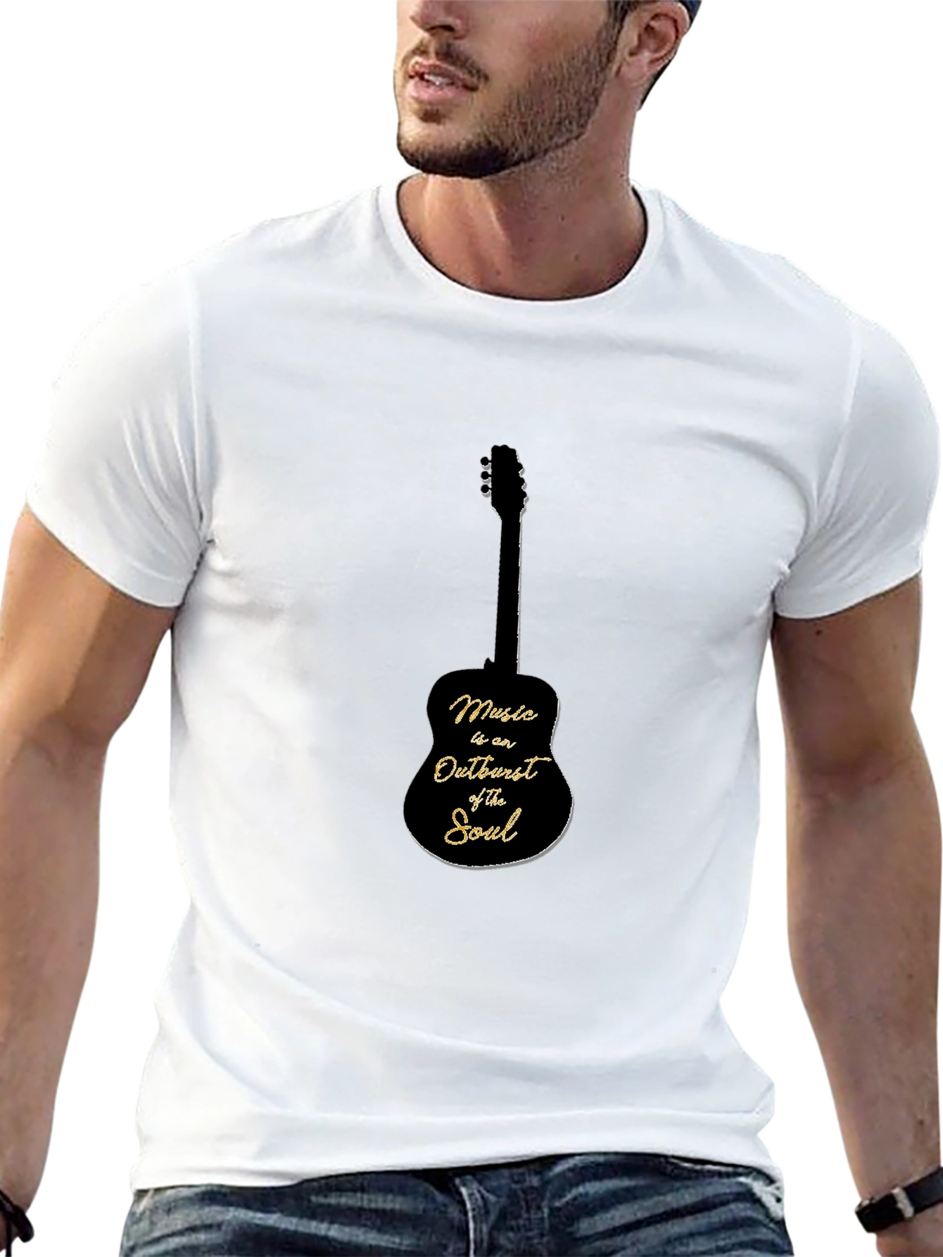 Music Outburst Soul Guitar Graphic Tee