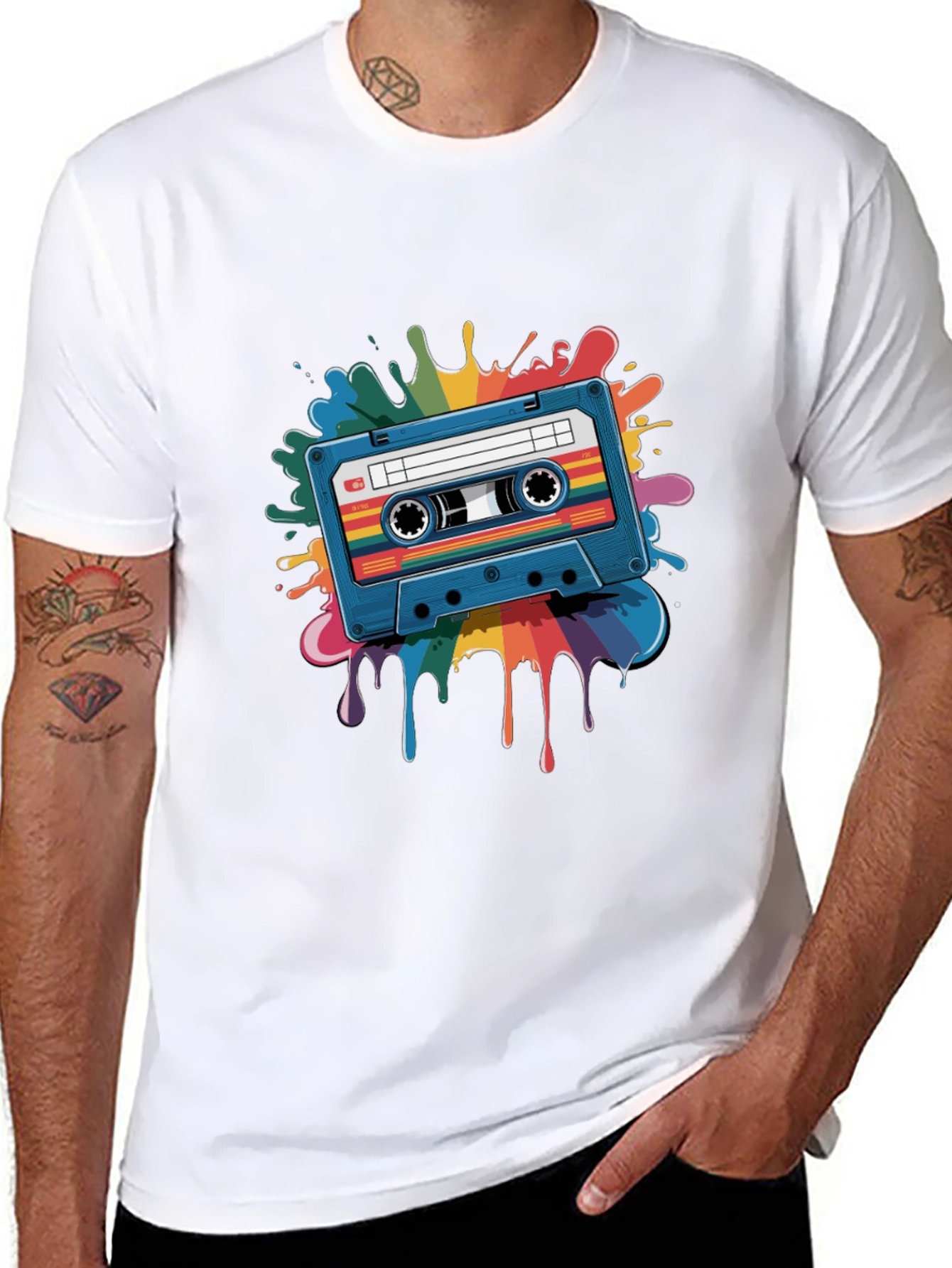 Retro Cassette Tape T-Shirt - Music Lover Tee
