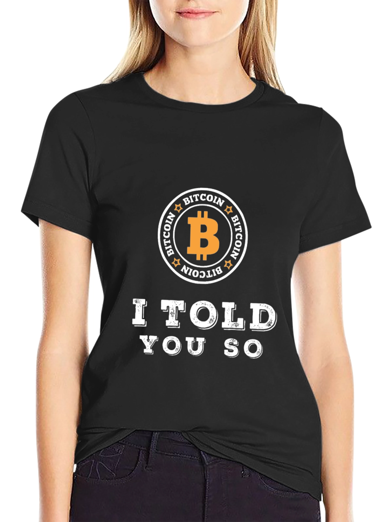 Bitcoin I Told You So Black Graphic T-Shirt